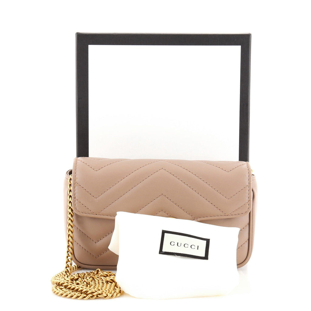 GG Marmont Flap Bag Matelasse Leather Super Mini