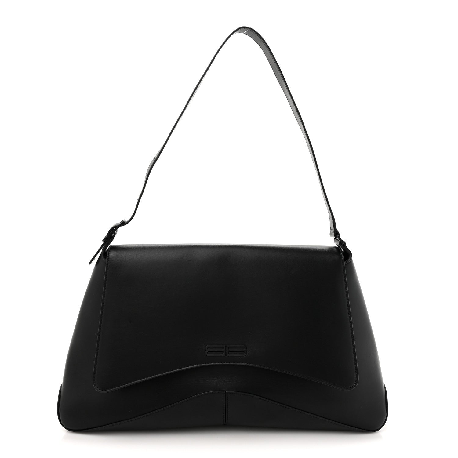 Box Calfskin XL XX Flap Bag Black