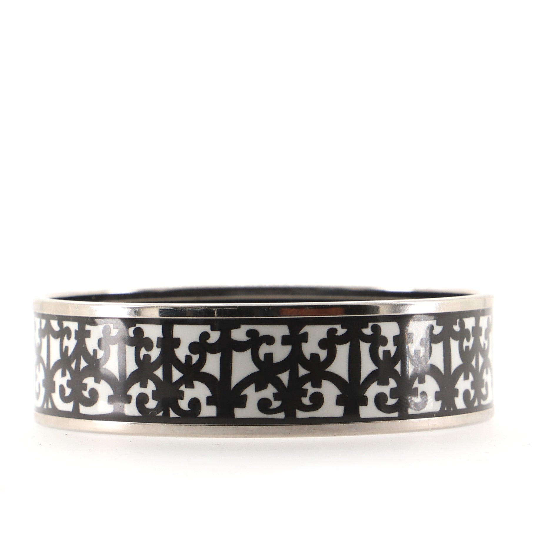 Bangle Bracelet Printed Enamel Wide