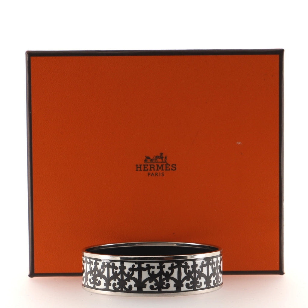 Bangle Bracelet Printed Enamel Wide