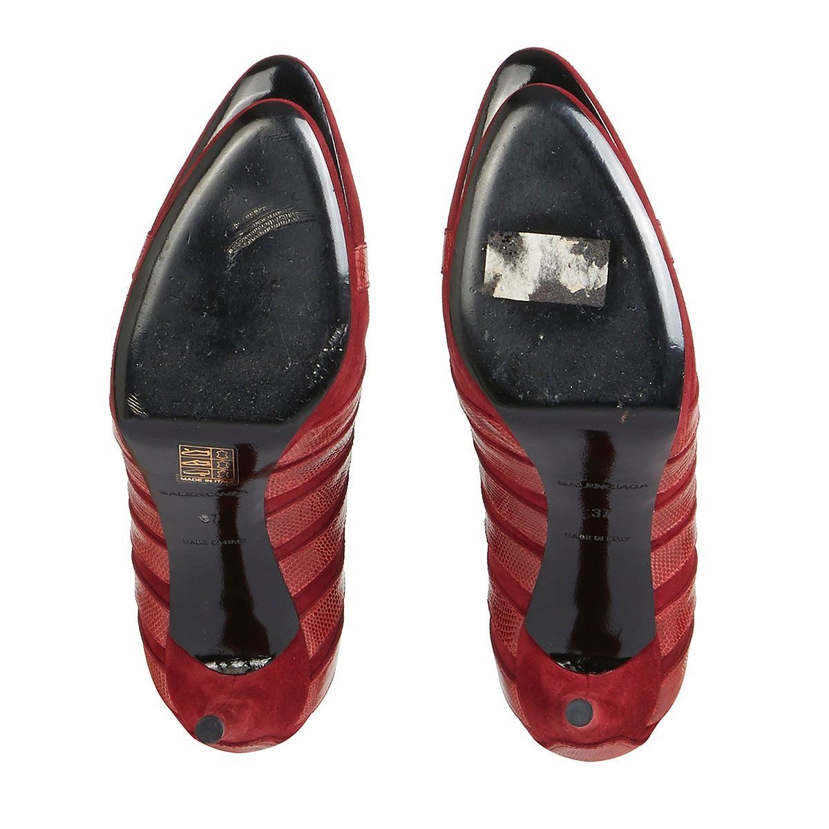 Women's Multistrap Suede and Leather Pumps