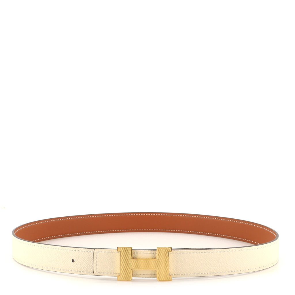 Constance Reversible Belt Leather with Guilloche Hardware Thin 75