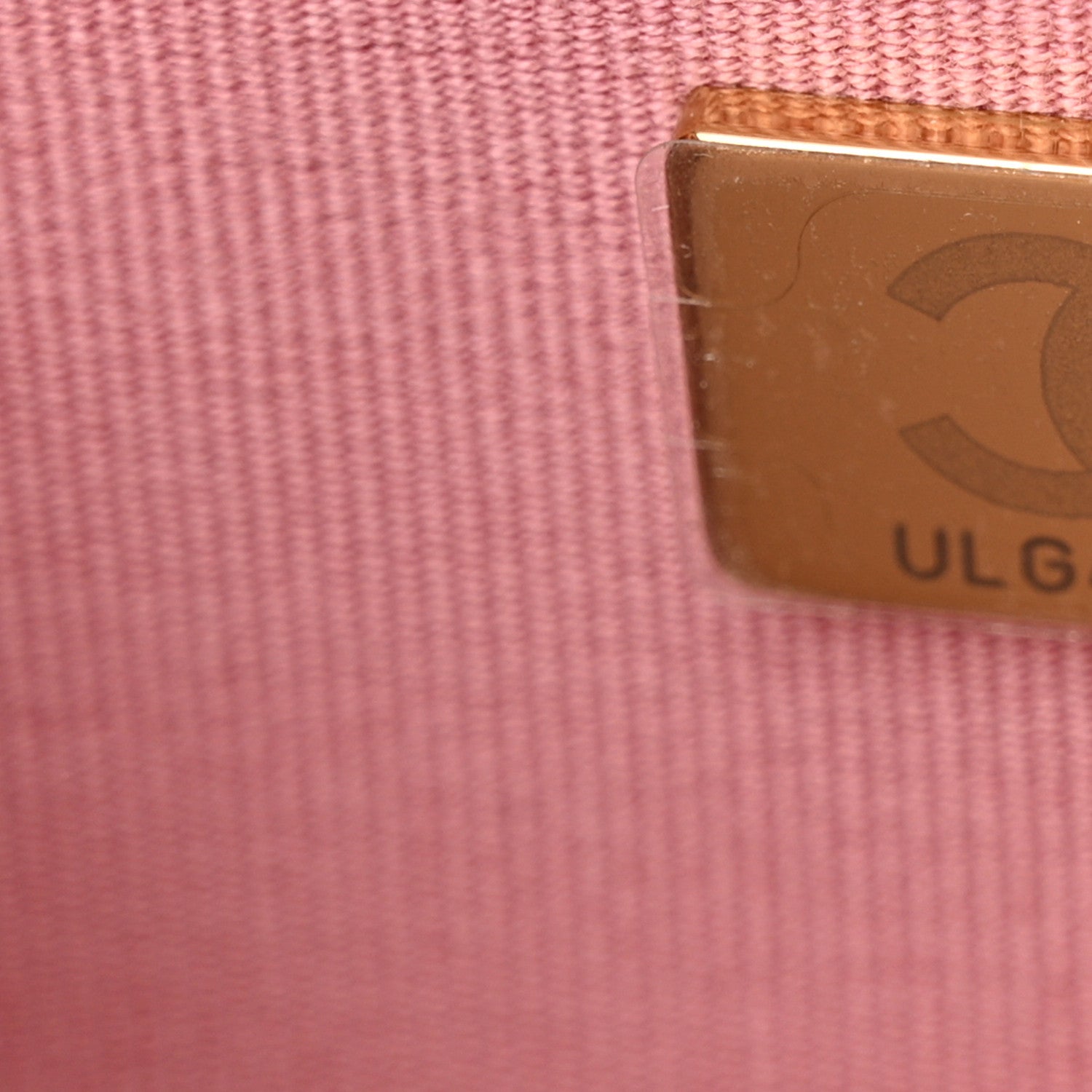 Tweed Quilted Wallet On Chain WOC Pink