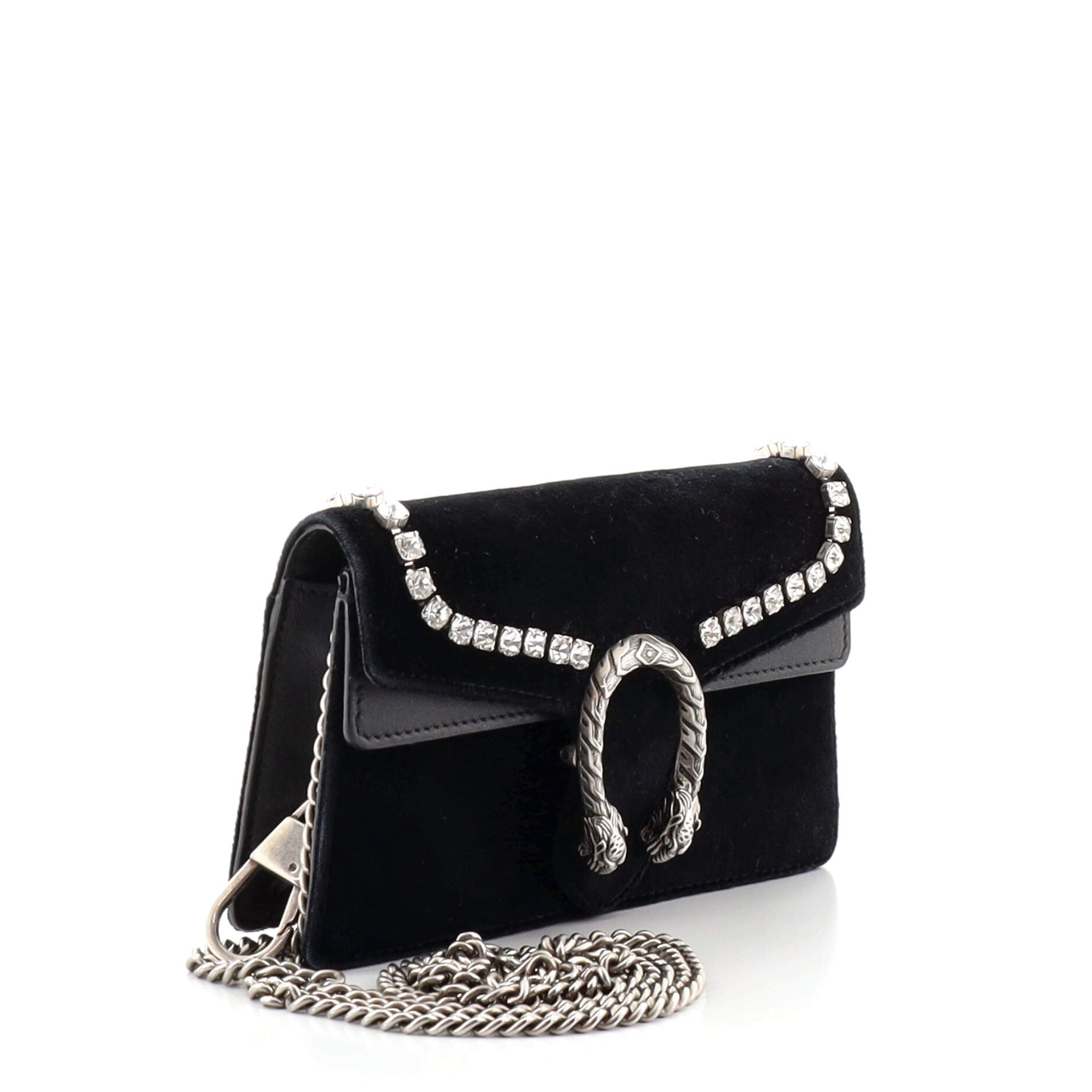 Dionysus Bag Crystal Embellished Velvet Super Mini