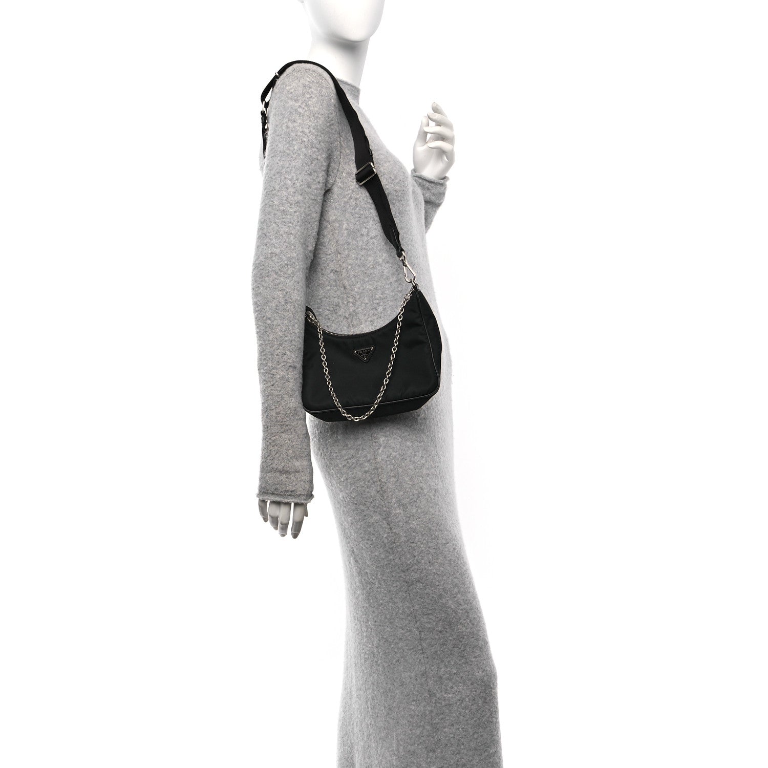 Nylon Re-Edition 2005 Shoulder Bag Black