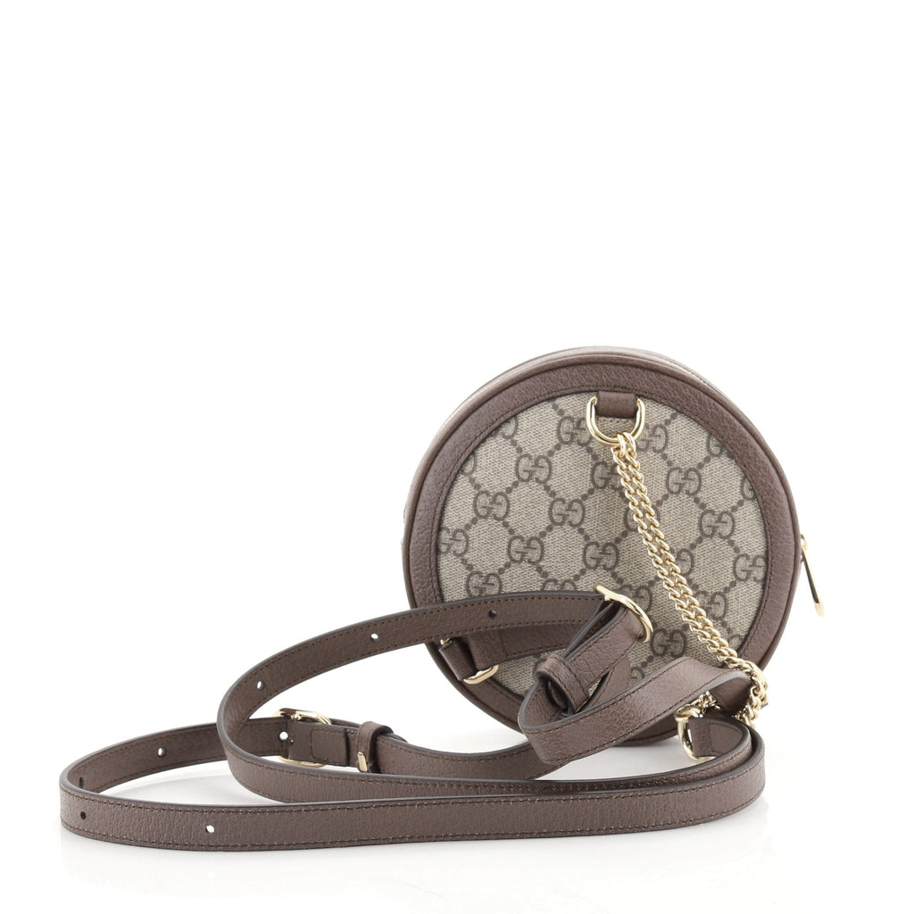 Ophidia Round Backpack GG Coated Canvas Mini