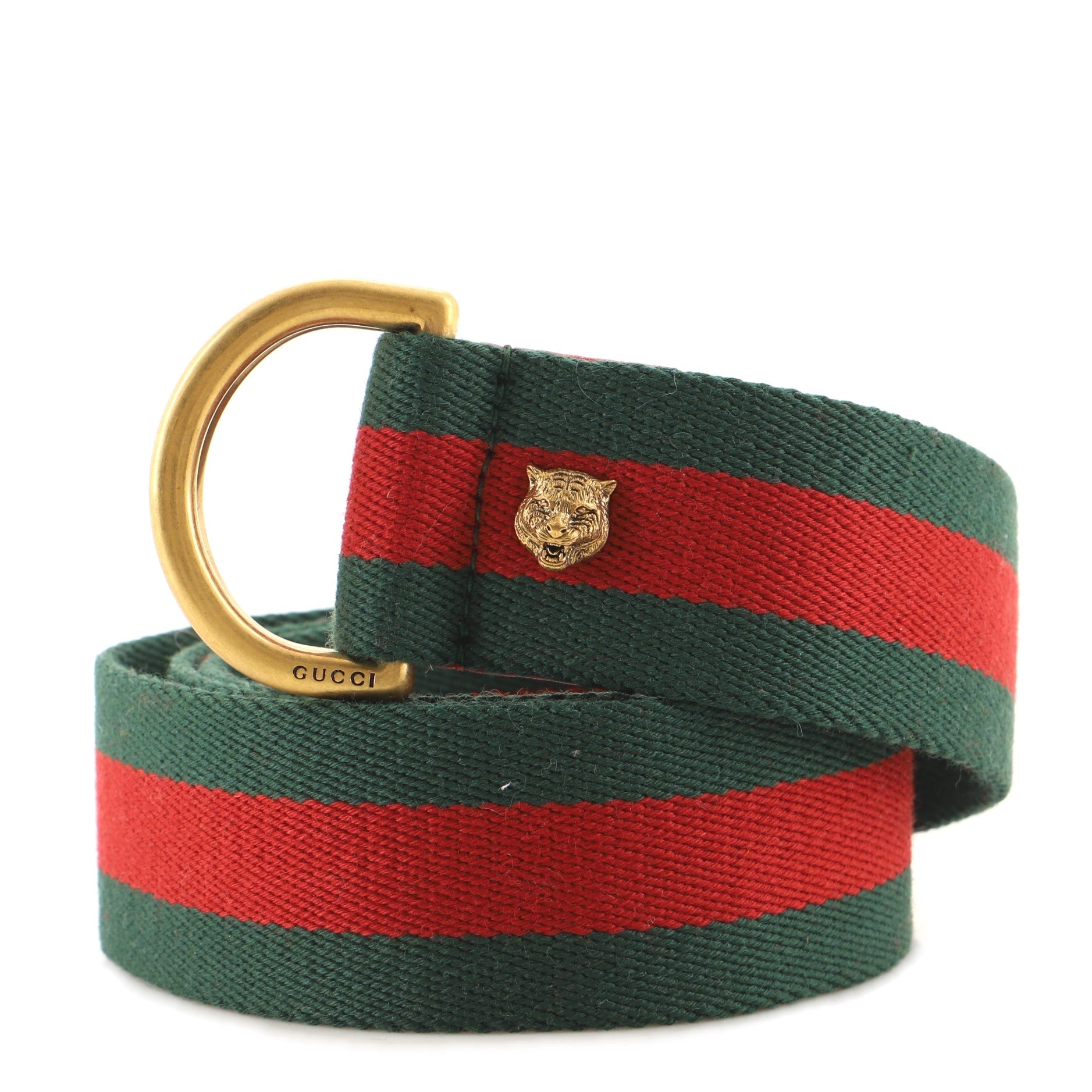 Feline Head Web Belt Canvas Wide 95