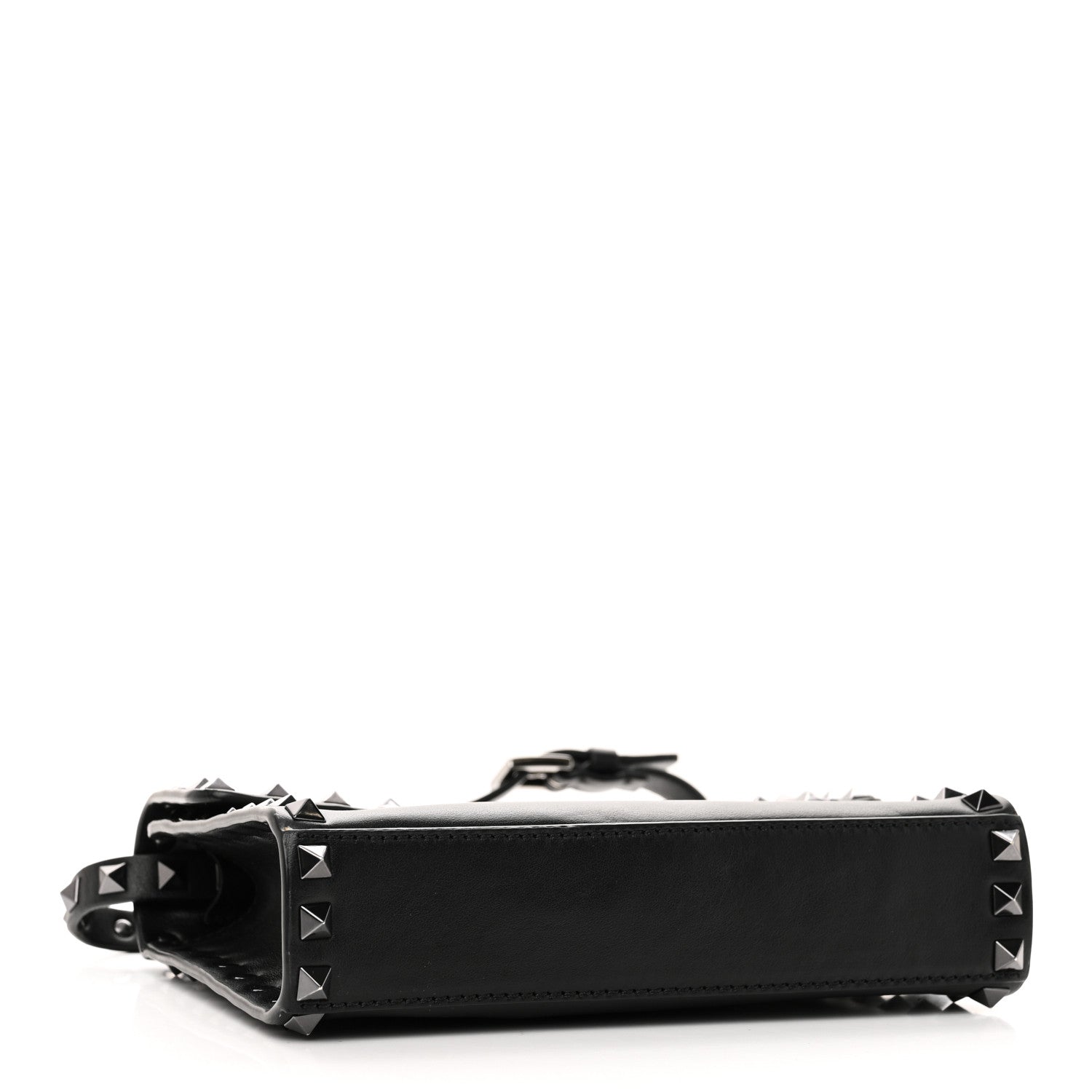 Vitello Monochrome Flap Crossbody Bag Black