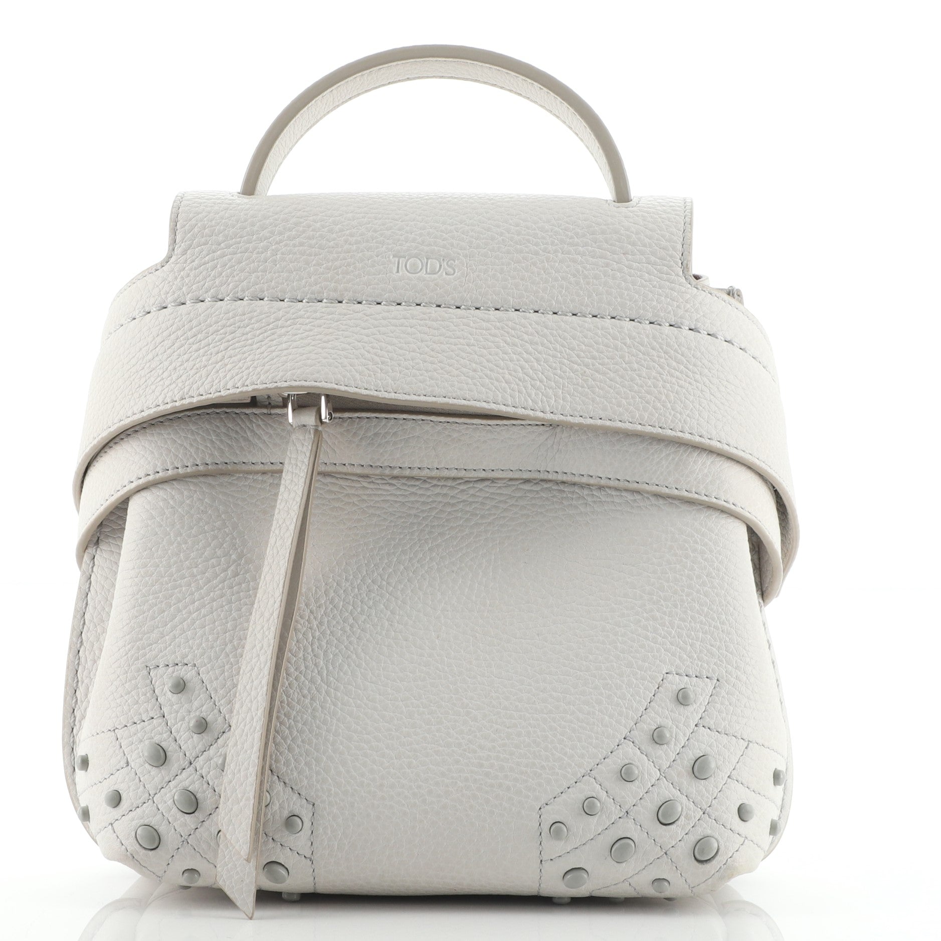 Studded Wave Backpack Leather Mini