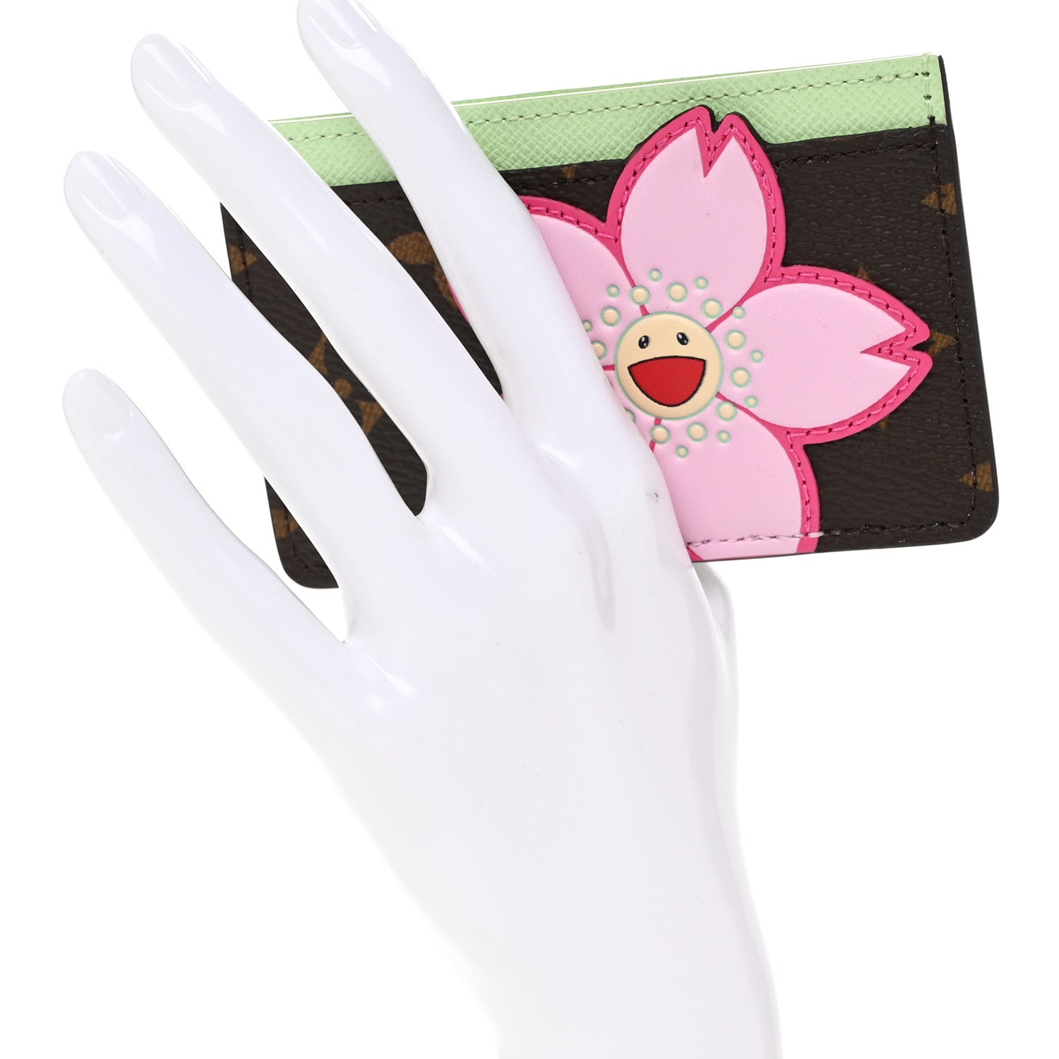 LV X TM Monogram Cherry Blossom  Holder Sakura Brown