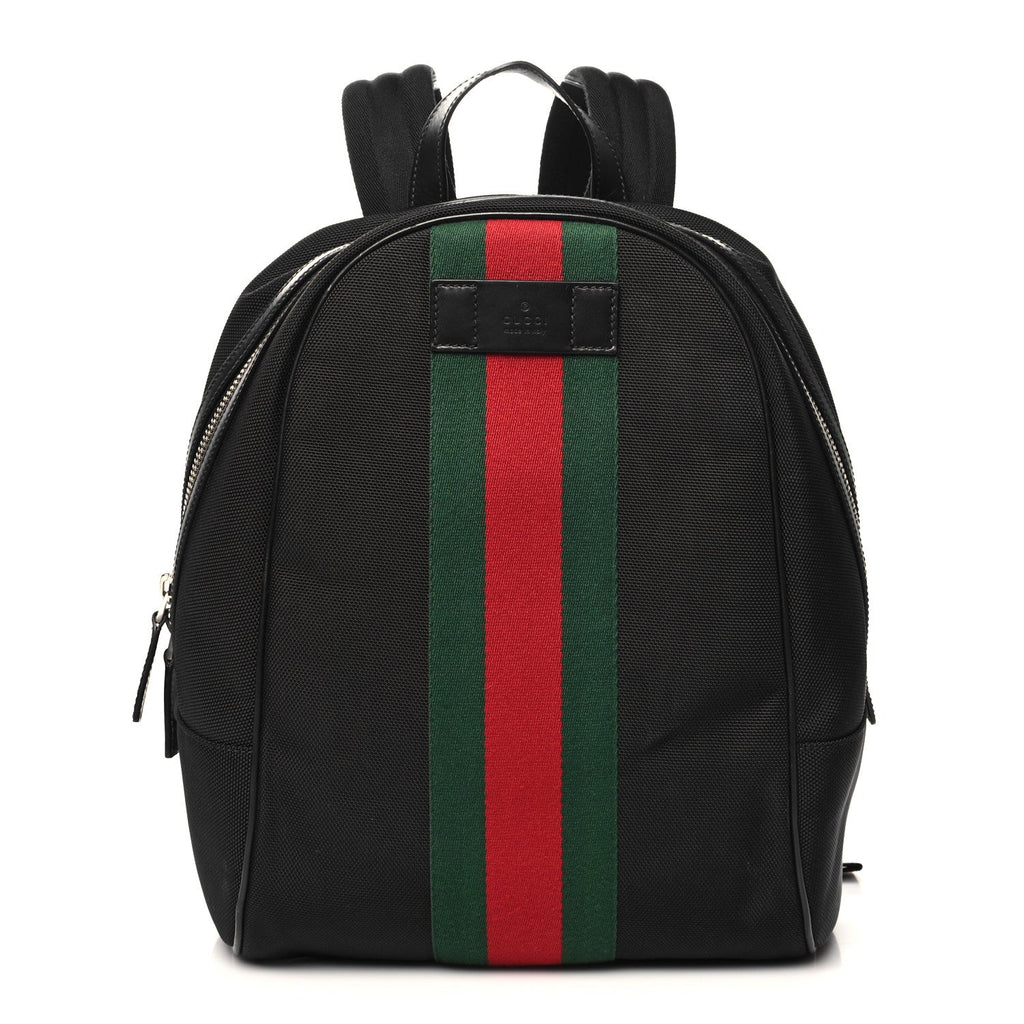 Techno Canvas Web Backpack Black