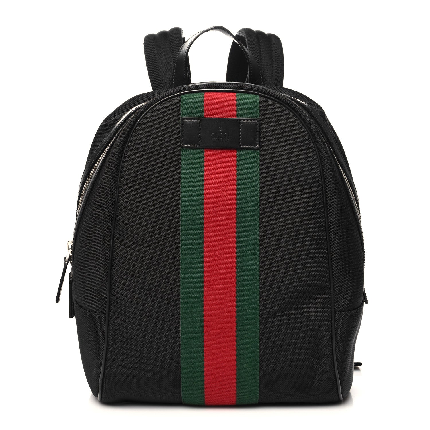 Techno Canvas Web Backpack Black