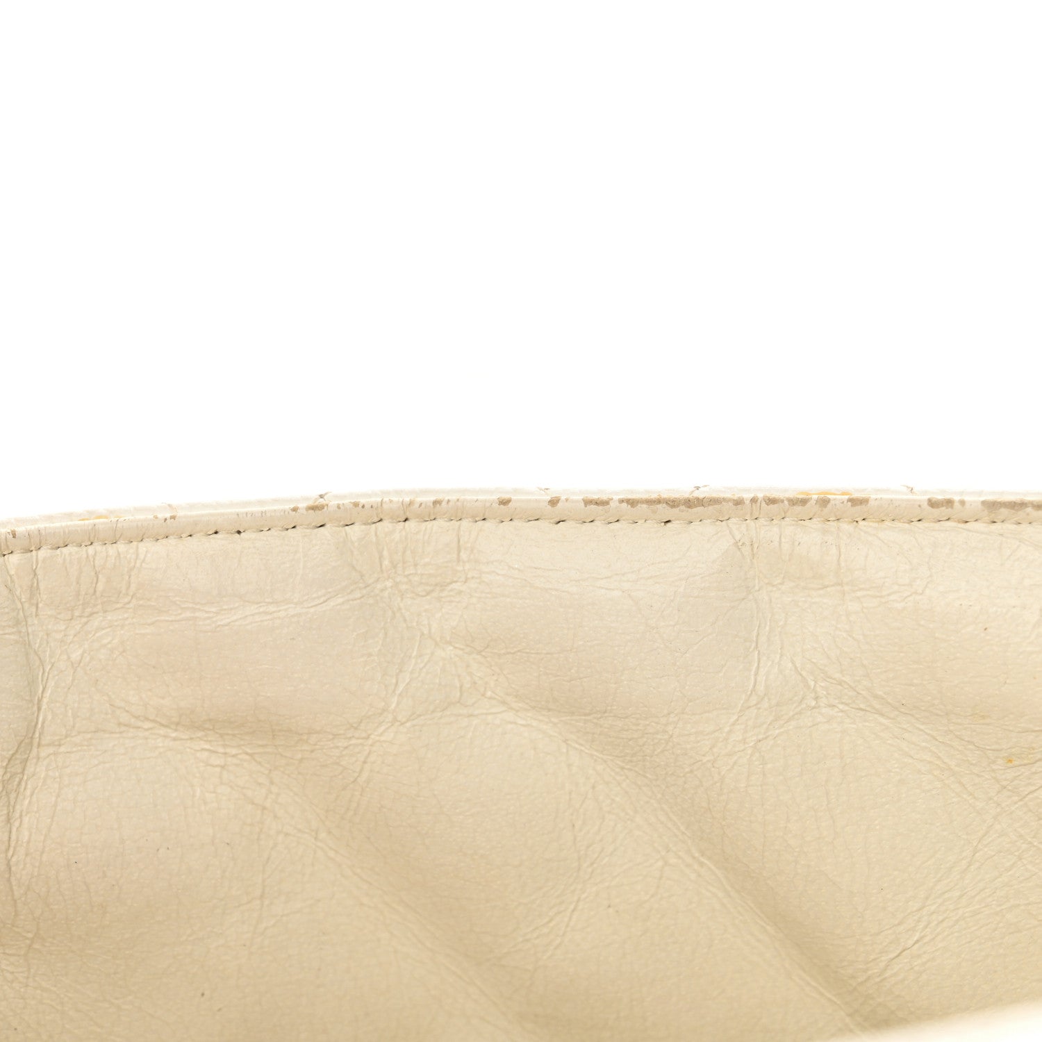 Caviar Jumbo Single Flap White