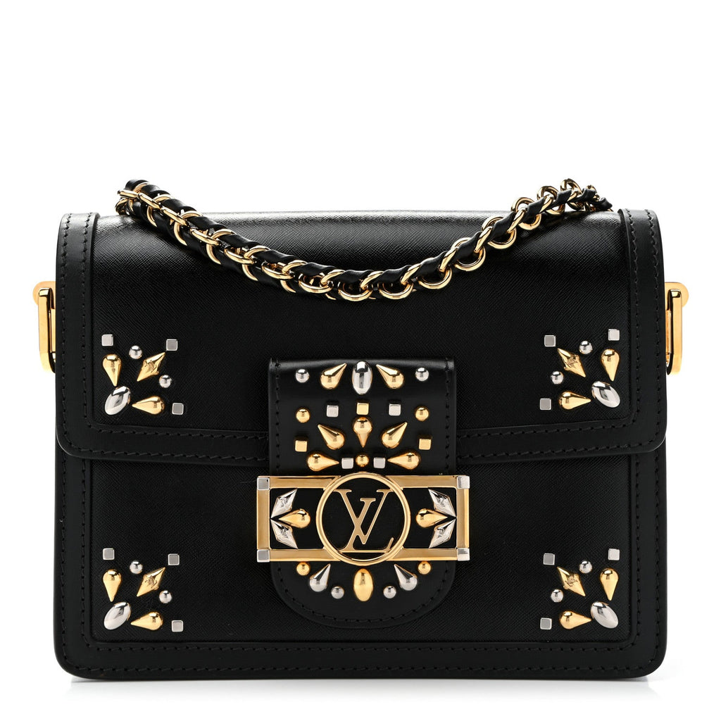 Epi Embellished Mini Dauphine Black