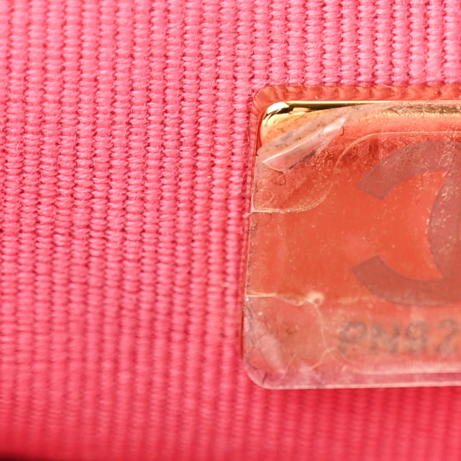 Lambskin Plexiglass Quilted Coco Love Mini Flap Pink