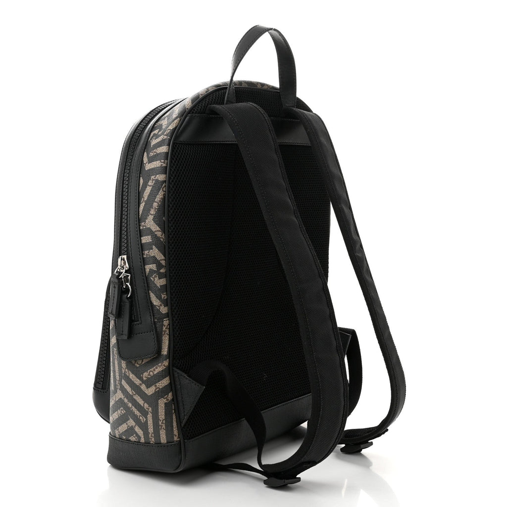 GG Supreme Monogram Caleido Medium Day Backpack Black