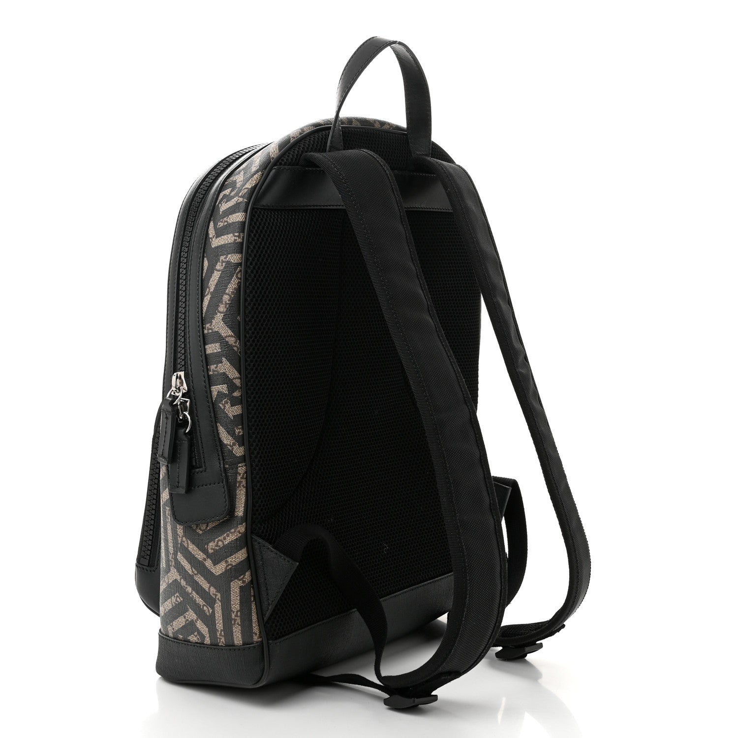 GG Supreme Monogram Caleido Medium Day Backpack Black