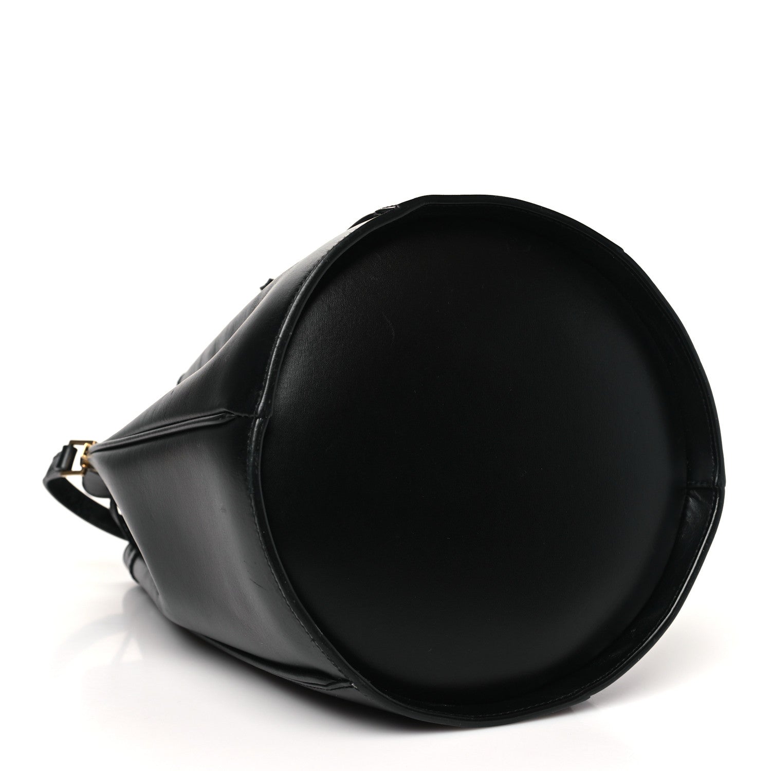 Smooth Calfskin Medium Talitha Bucket Bag Black