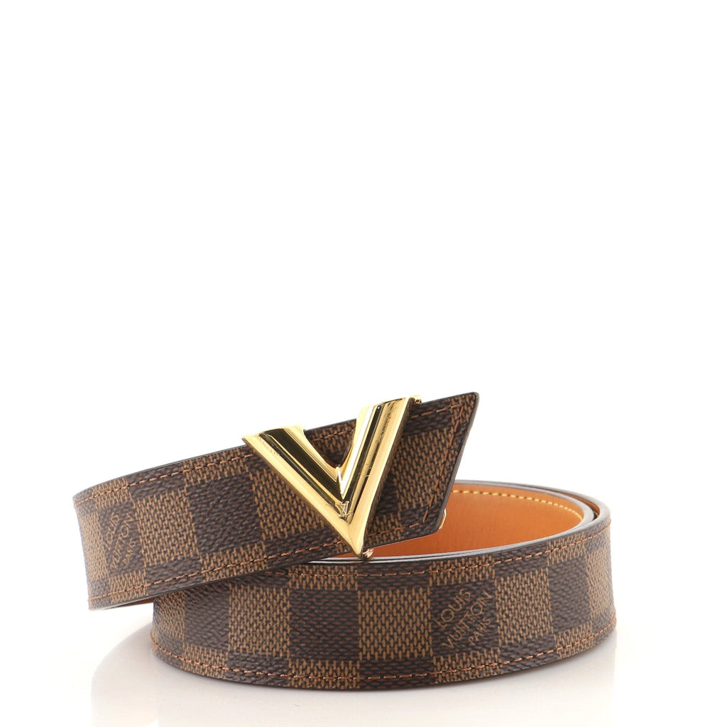 Essential V Belt Damier Medium 80