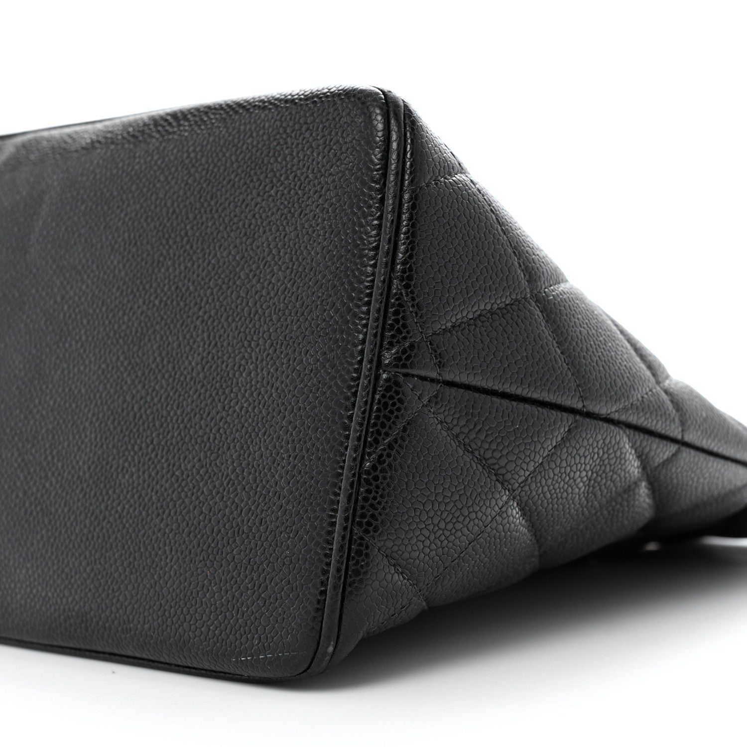 Caviar Quilted Medallion Tote Black