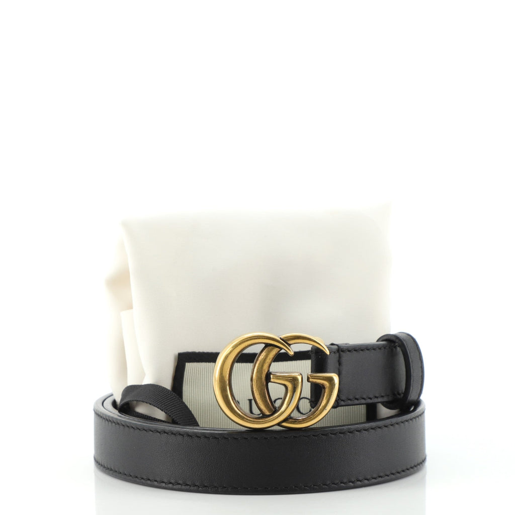 GG Marmont Belt Leather Thin 75