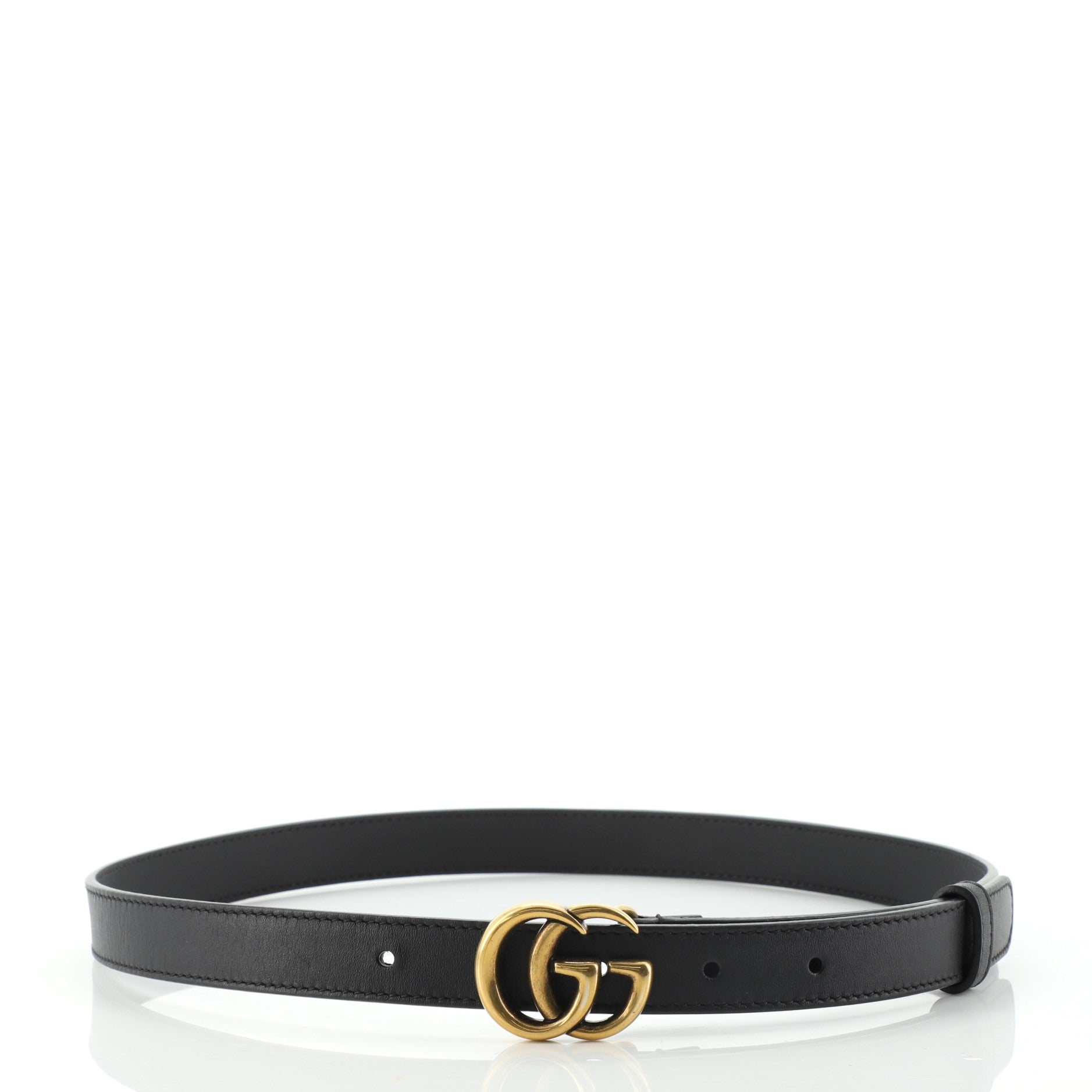 GG Marmont Belt Leather Thin 75