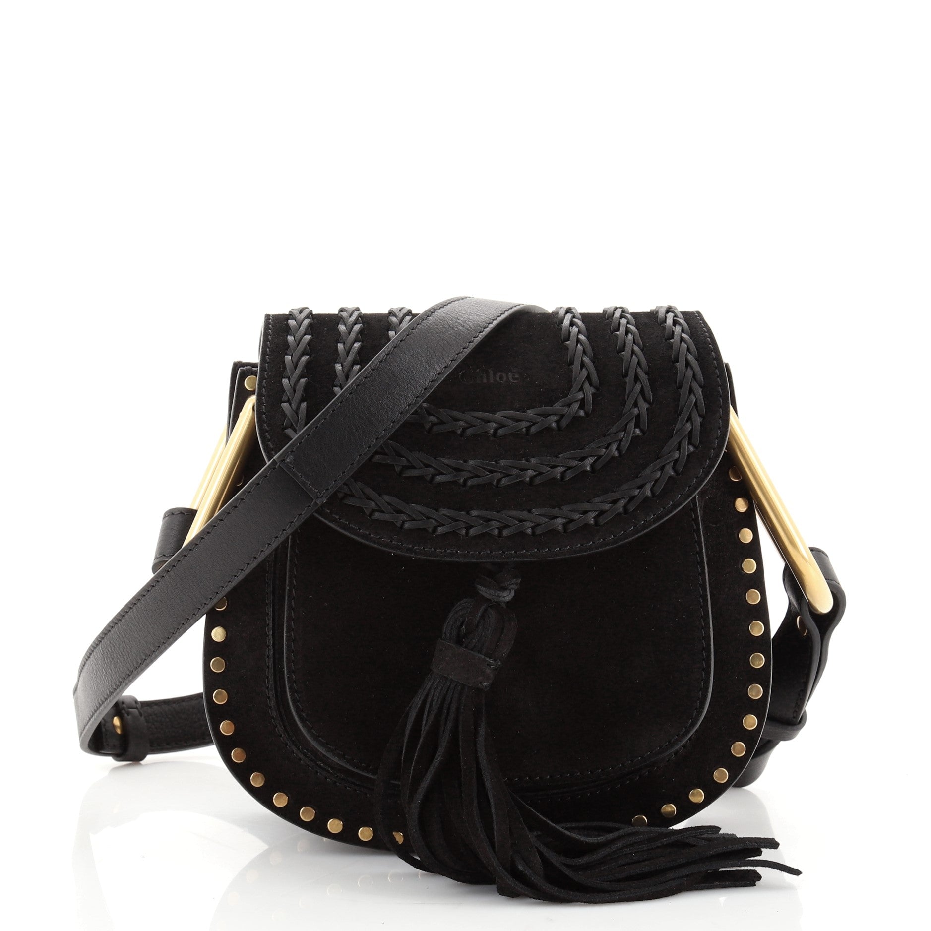 Hudson Handbag Whipstitch Suede Mini