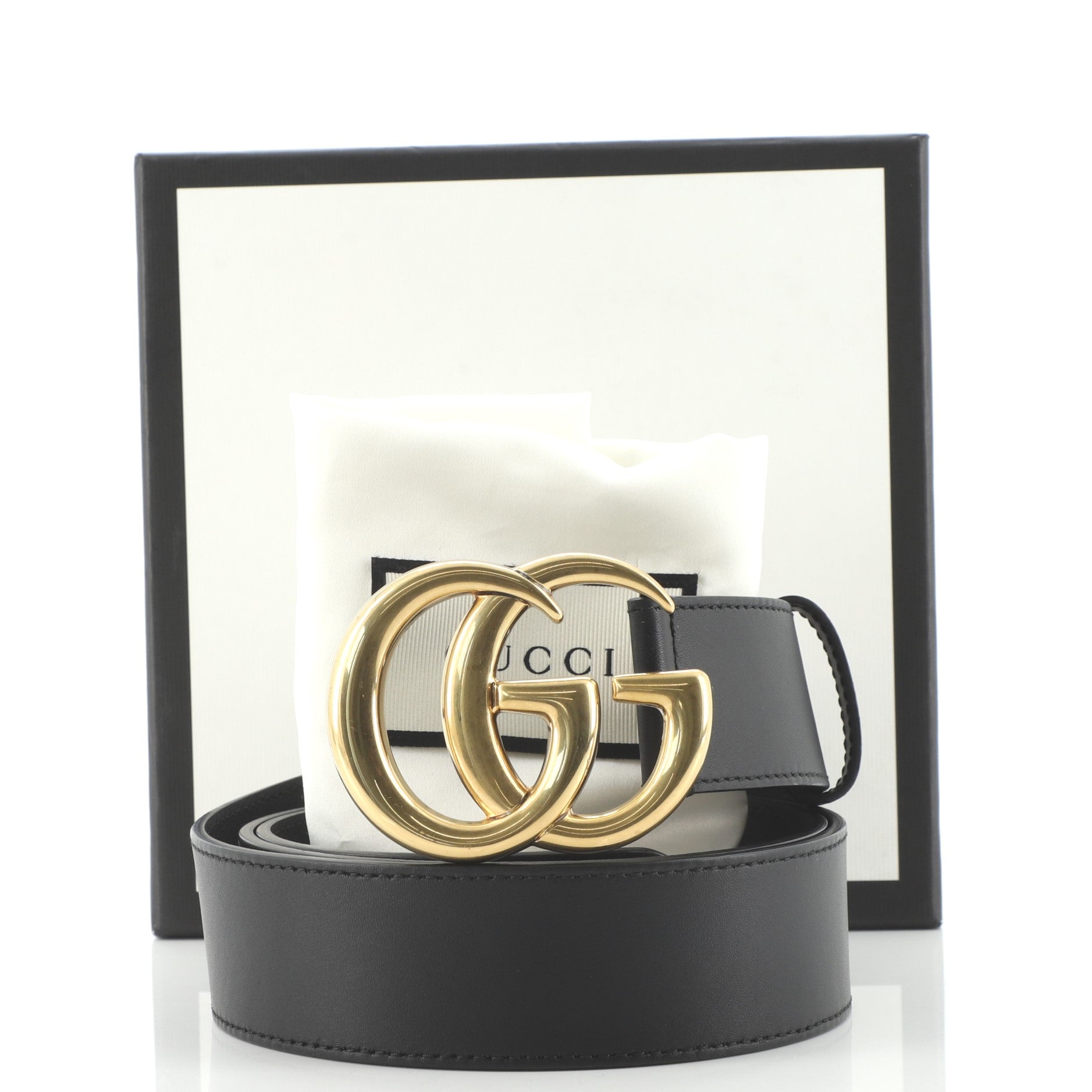 GG Marmont Belt Leather Wide 105