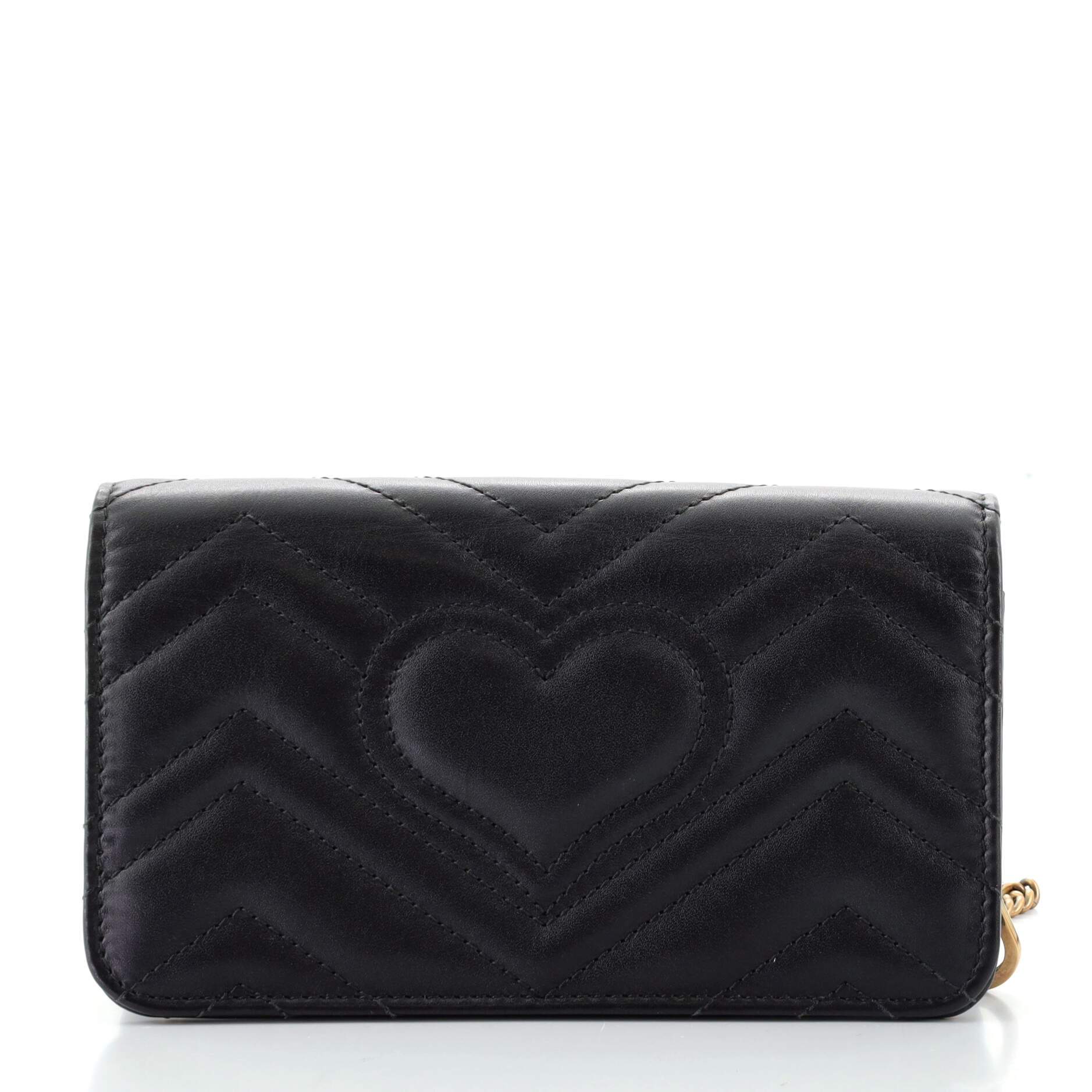 GG Marmont Chain Flap Bag Embellished Matelasse Leather Mini