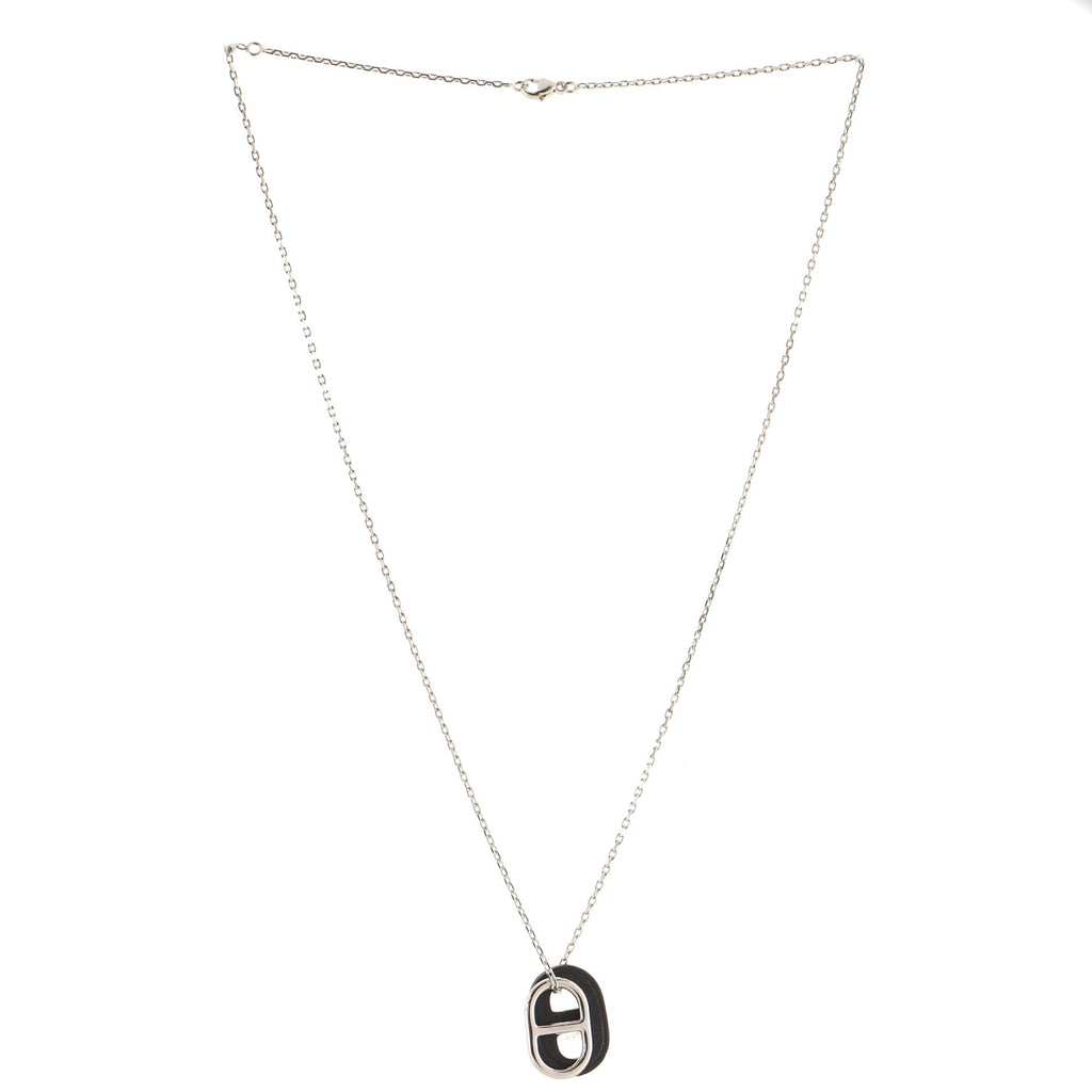 O'Maillon Pendent Necklace Metal and Leather