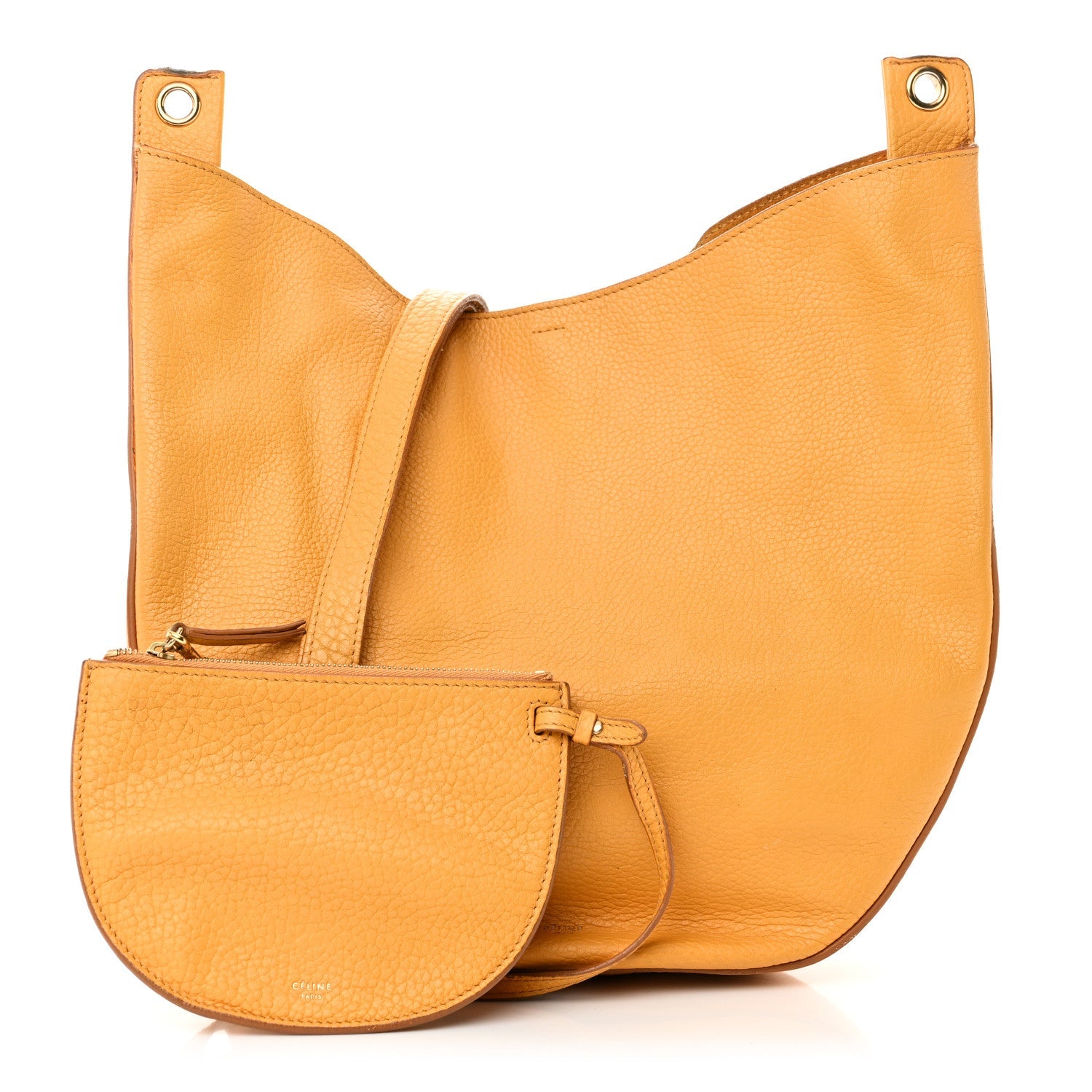 Supple Calfskin Medium Hobo Saffron