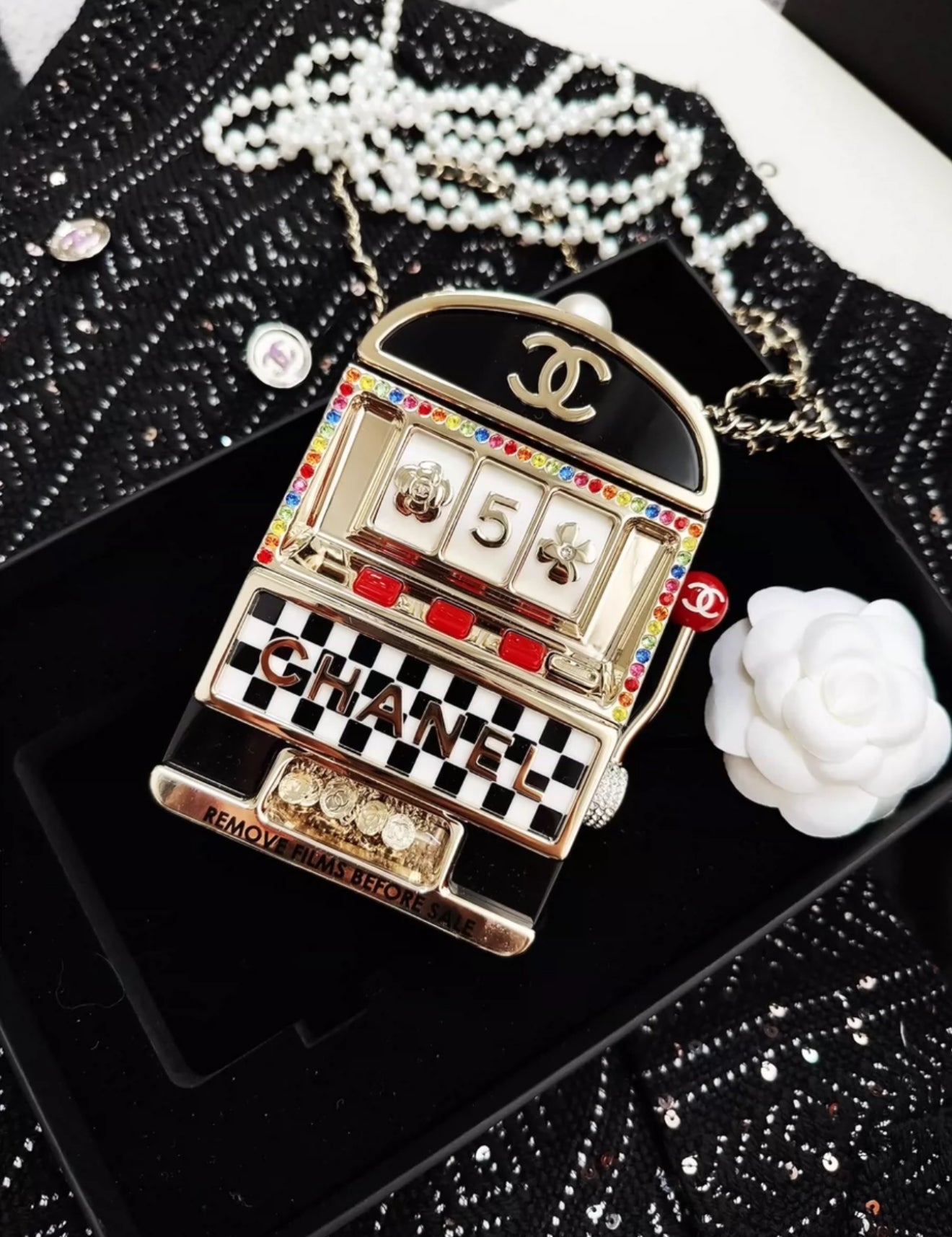 Chanel 23C Monaco Slot Machine Casino Minaudière Evening Clutch Bag