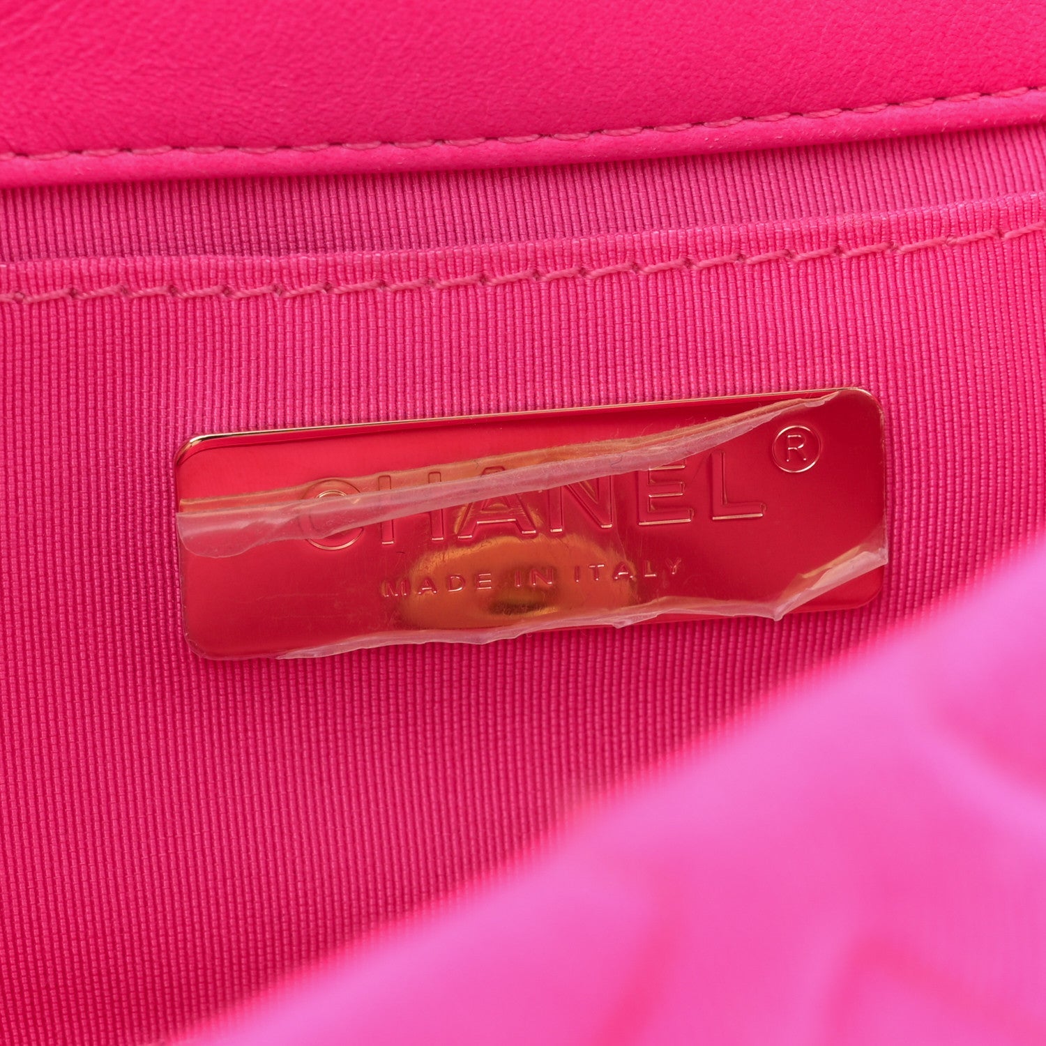 Jersey Quilted Chanel 19 Waist Bag Pink