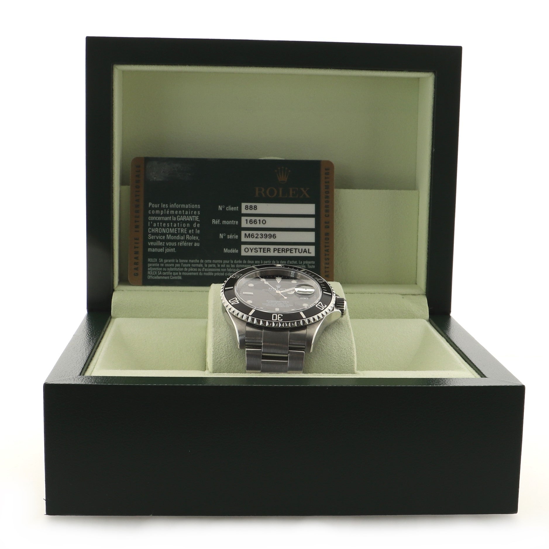 Oyster Perpetual Submariner Date Automatic Watch Stainless Steel 40