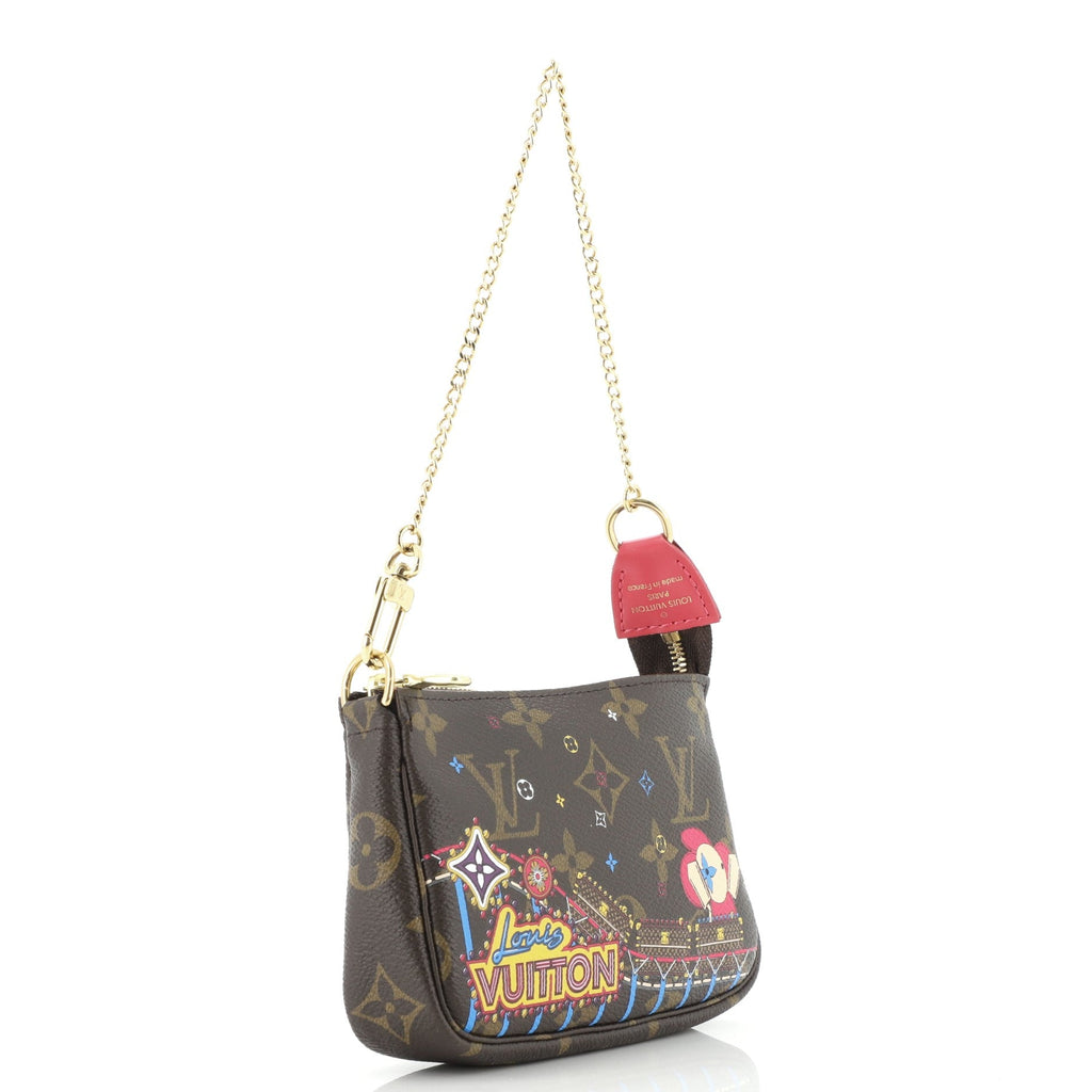 Pochette Accessoires Limited Edition Vivienne Xmas Monogram Canvas Mini