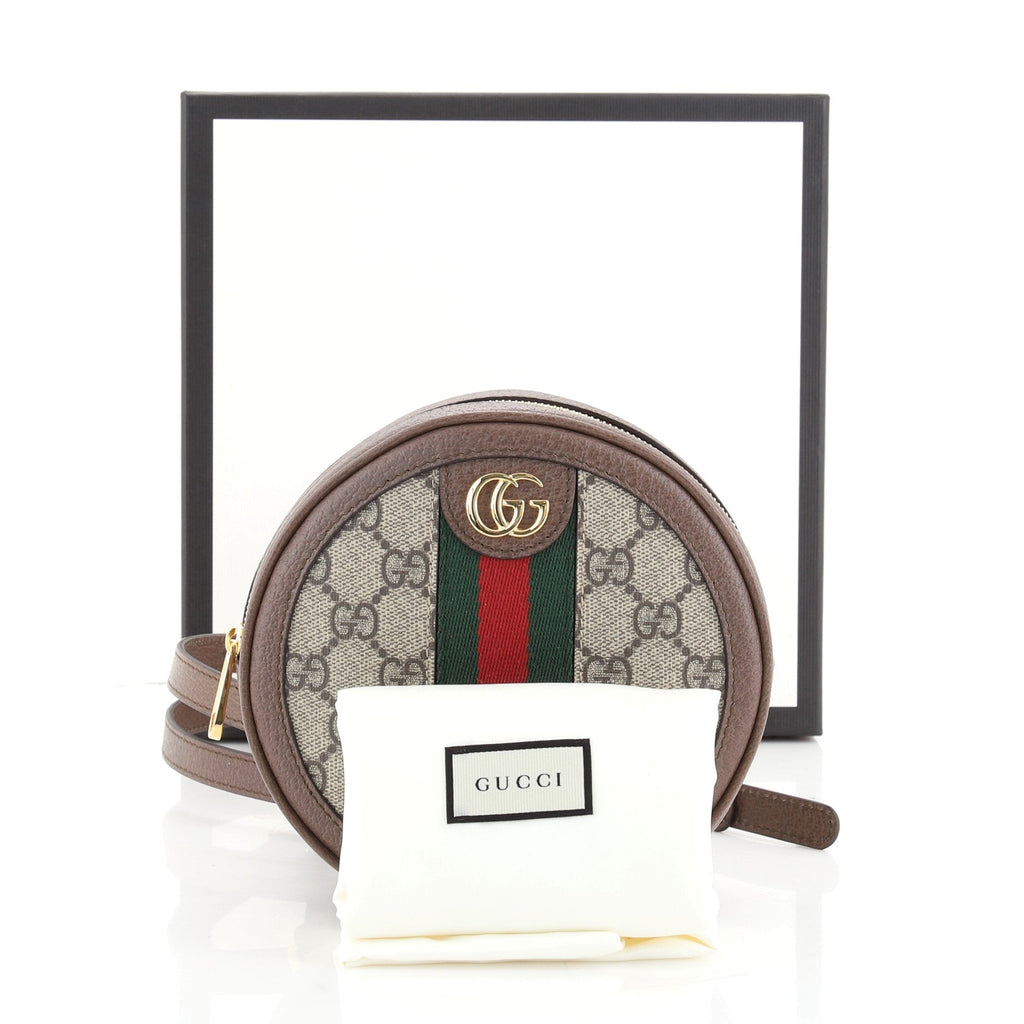 Ophidia Round Backpack GG Coated Canvas Mini