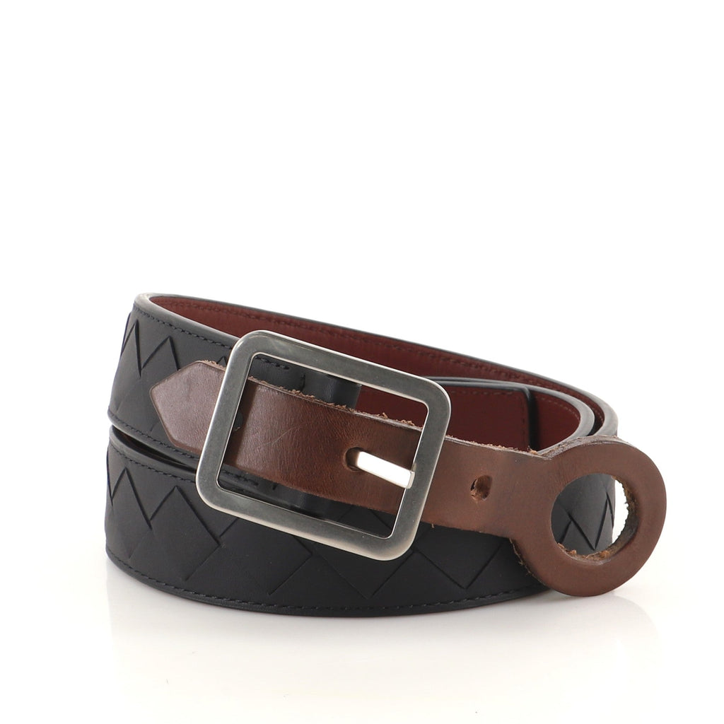 Buckle Belt Intrecciato Nappa Wide 85