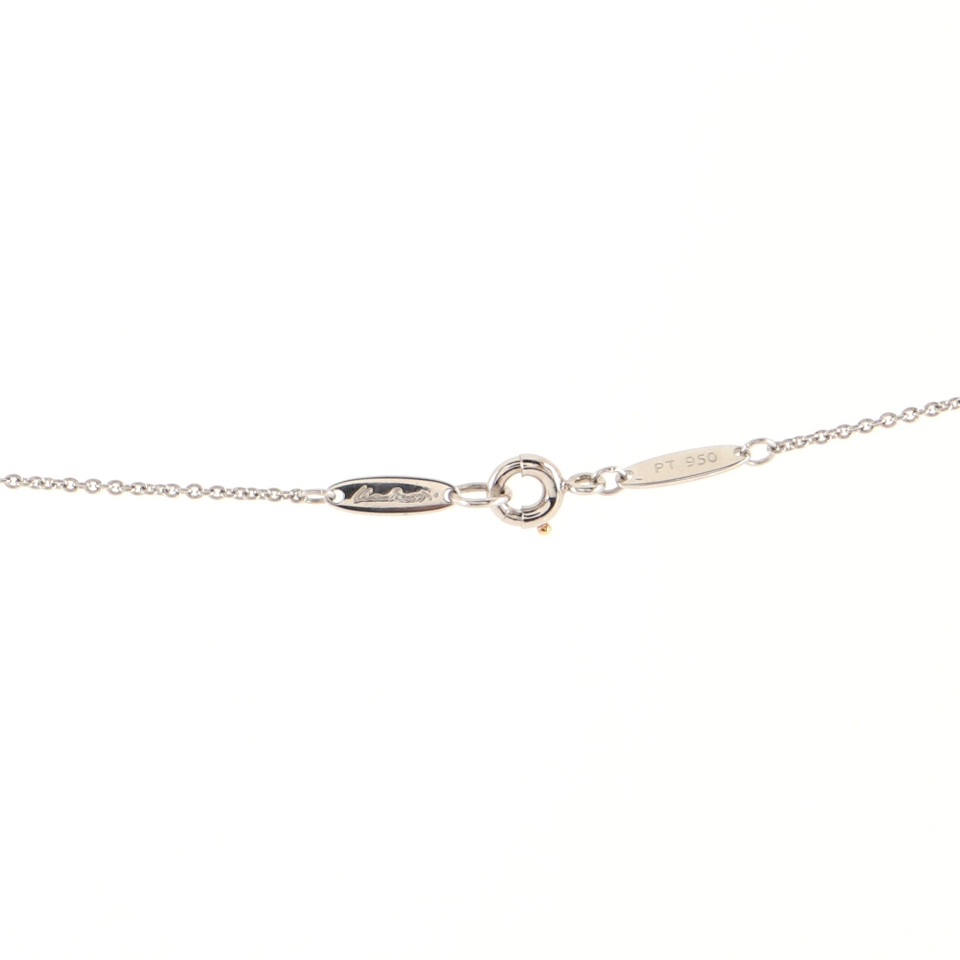 Elsa Peretti Starfish Pendant Necklace Platinum with Diamonds Mini Mini