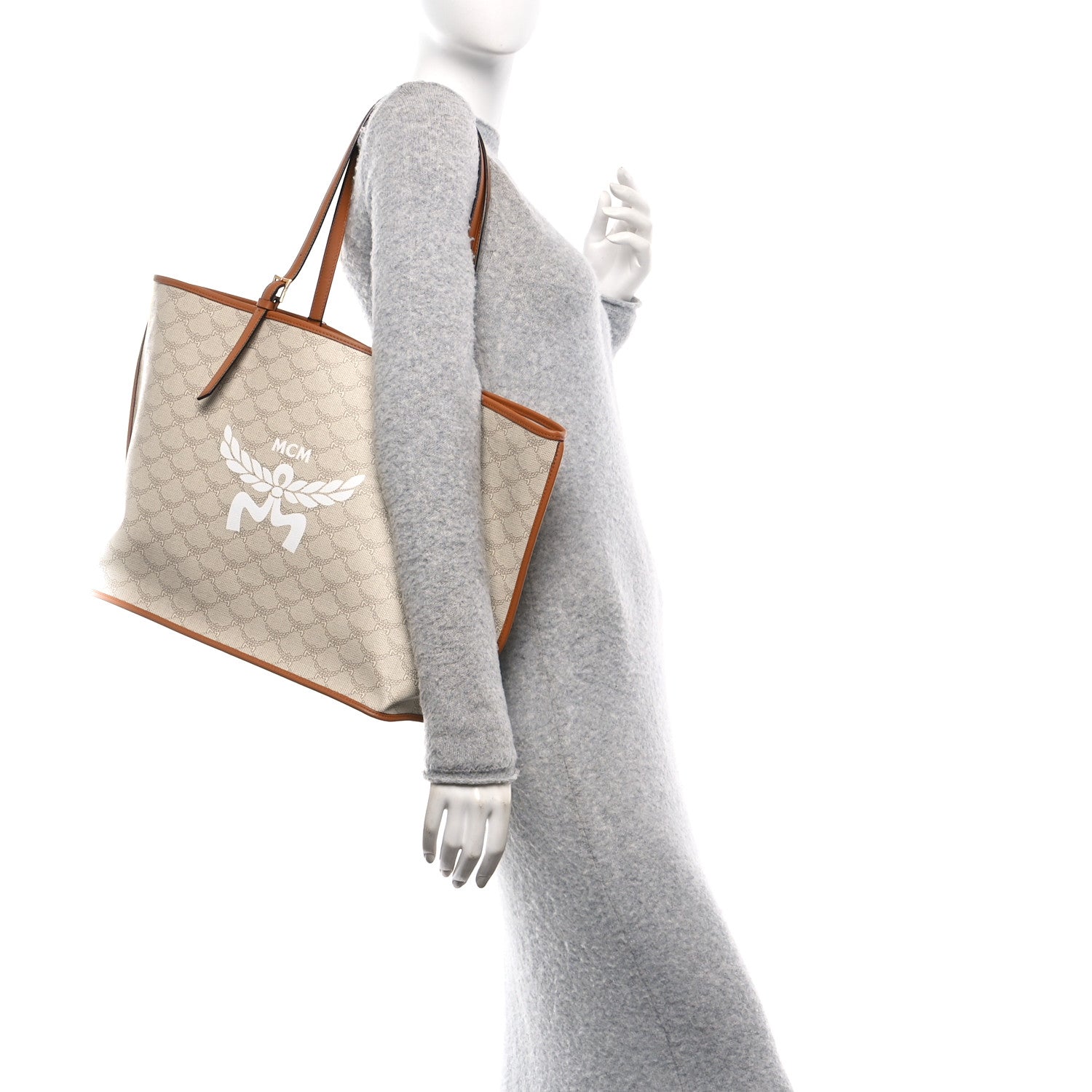 Lauretos Nappa Medium Himmel Shopper Tote Oatmeal