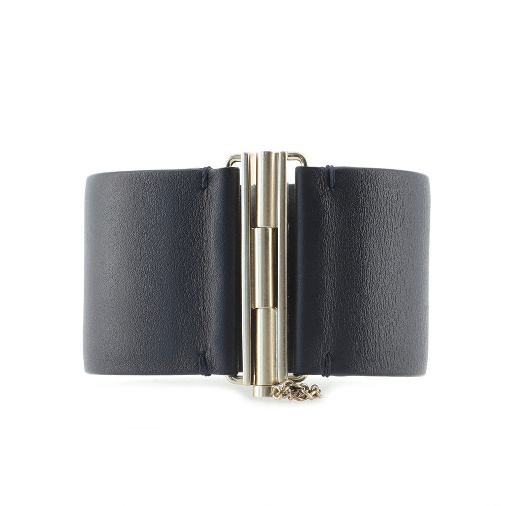 CC Cuff Bracelet Leather with Metal