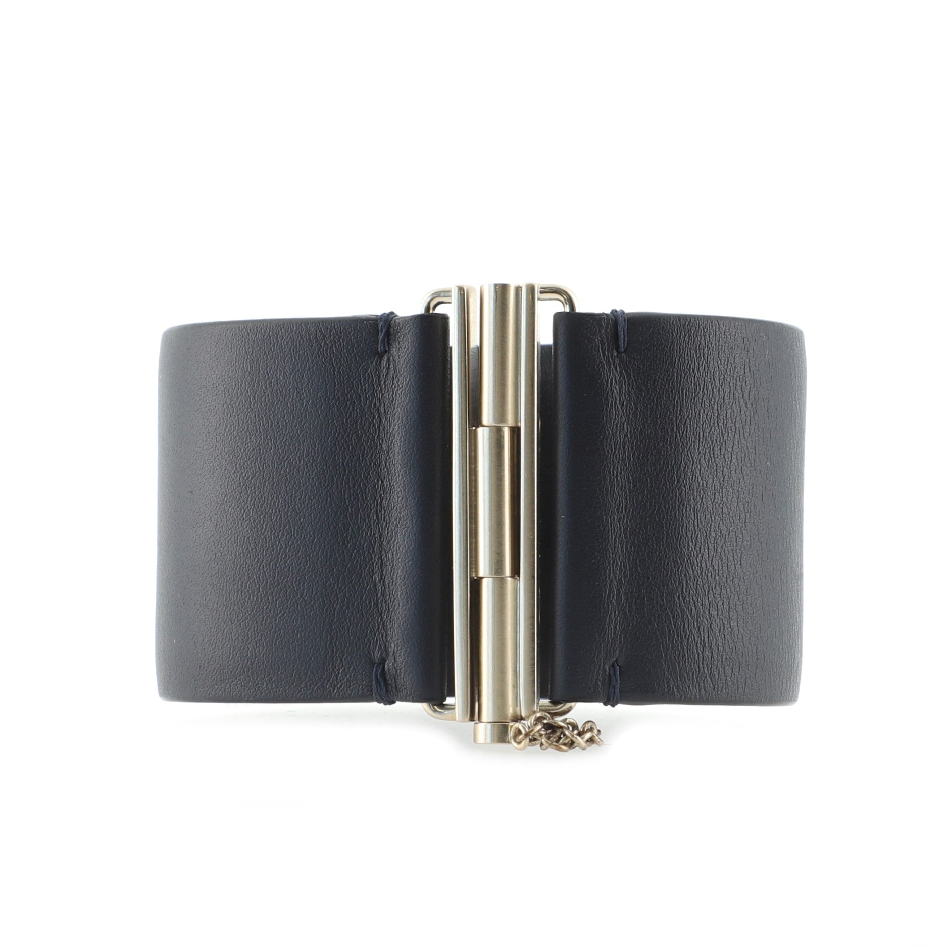 CC Cuff Bracelet Leather with Metal
