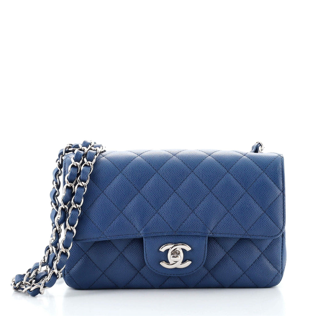 Classic Single Flap Bag Quilted Caviar Mini
