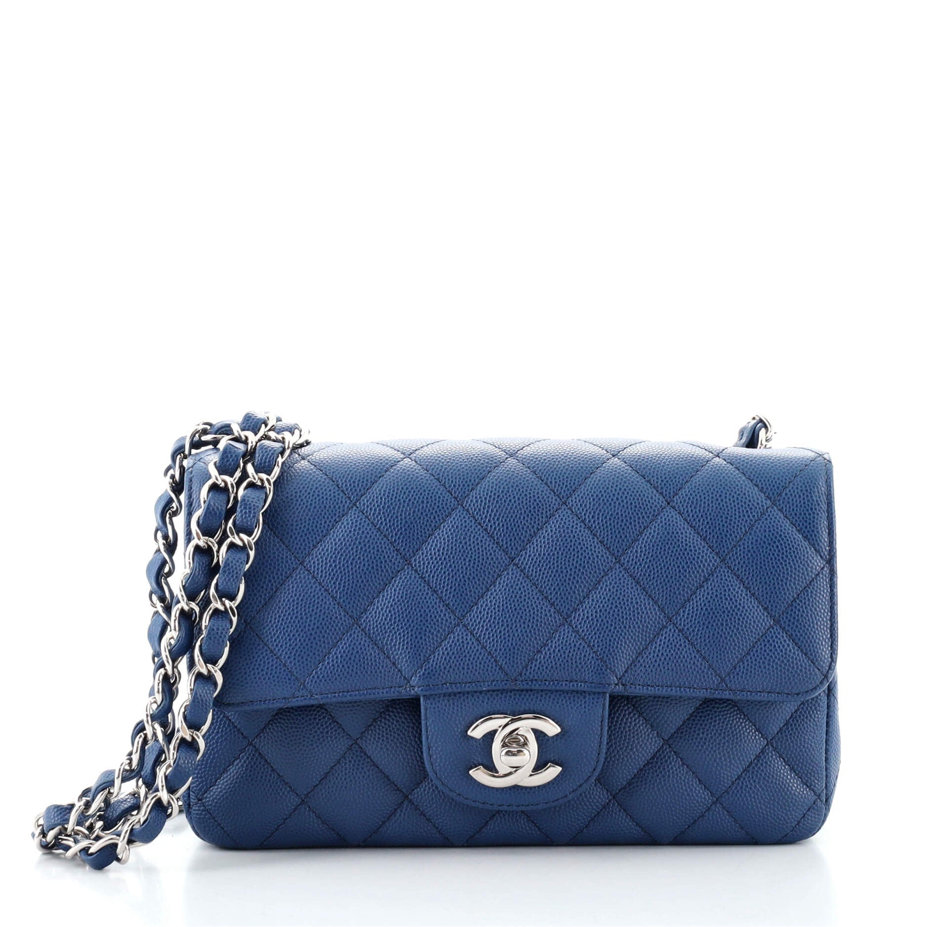 Classic Single Flap Bag Quilted Caviar Mini