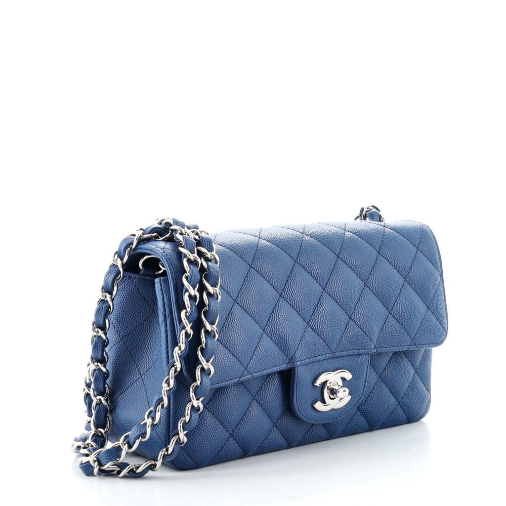 Classic Single Flap Bag Quilted Caviar Mini