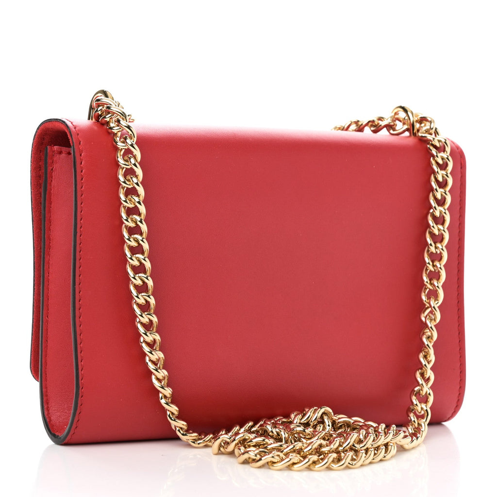 Calfskin Chain Louise MM Red
