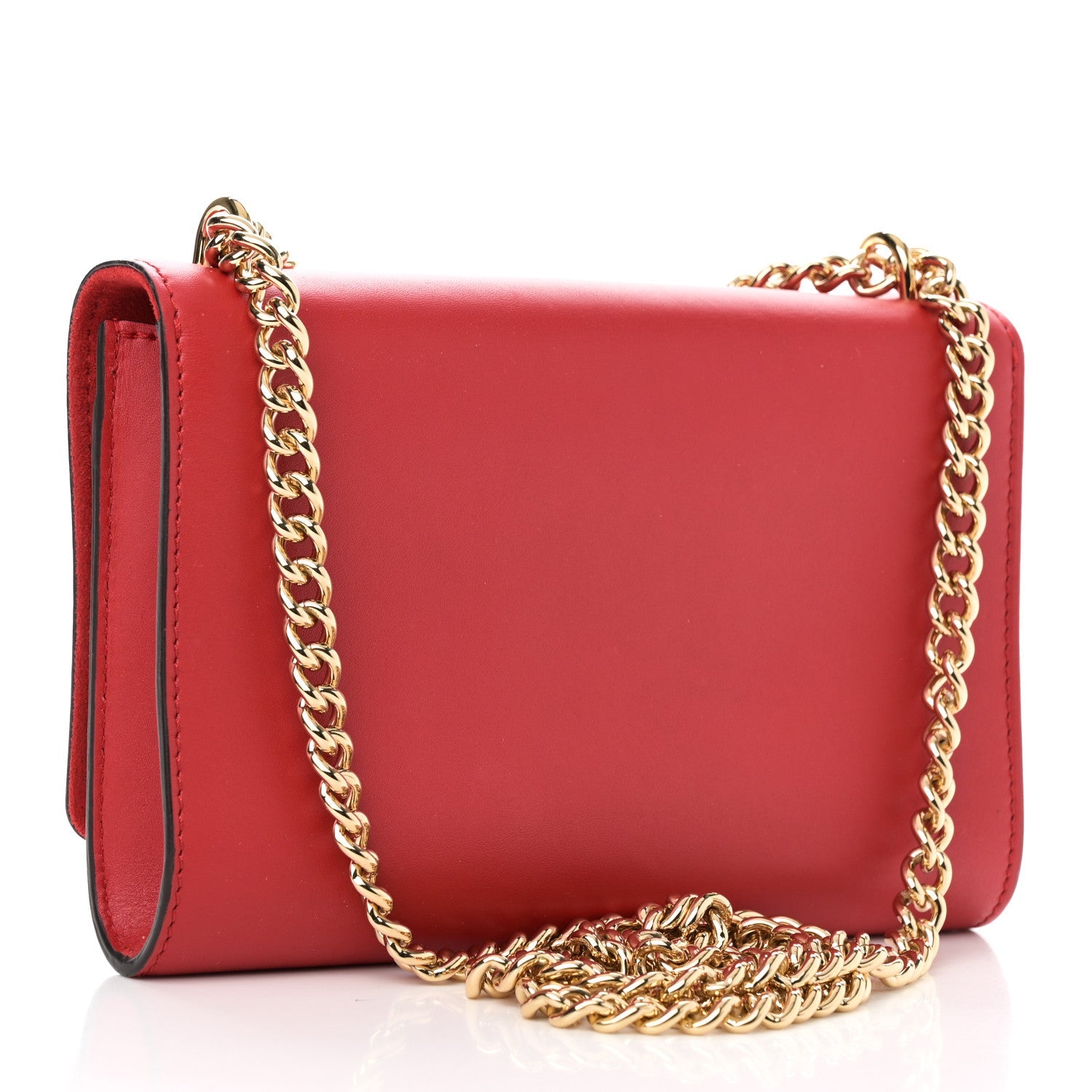 Calfskin Chain Louise MM Red