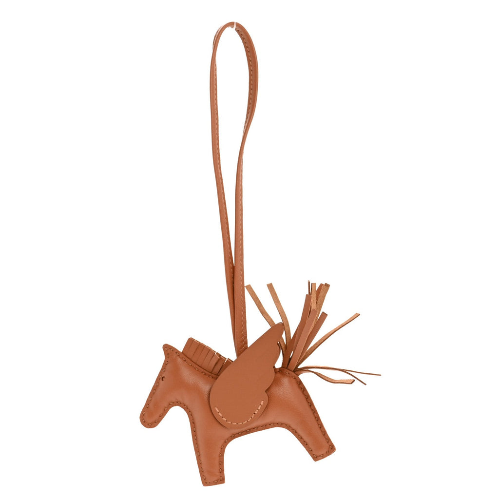 Milo Lambskin Grigri Rodeo Pegase Horse Bag Charm PM Gold