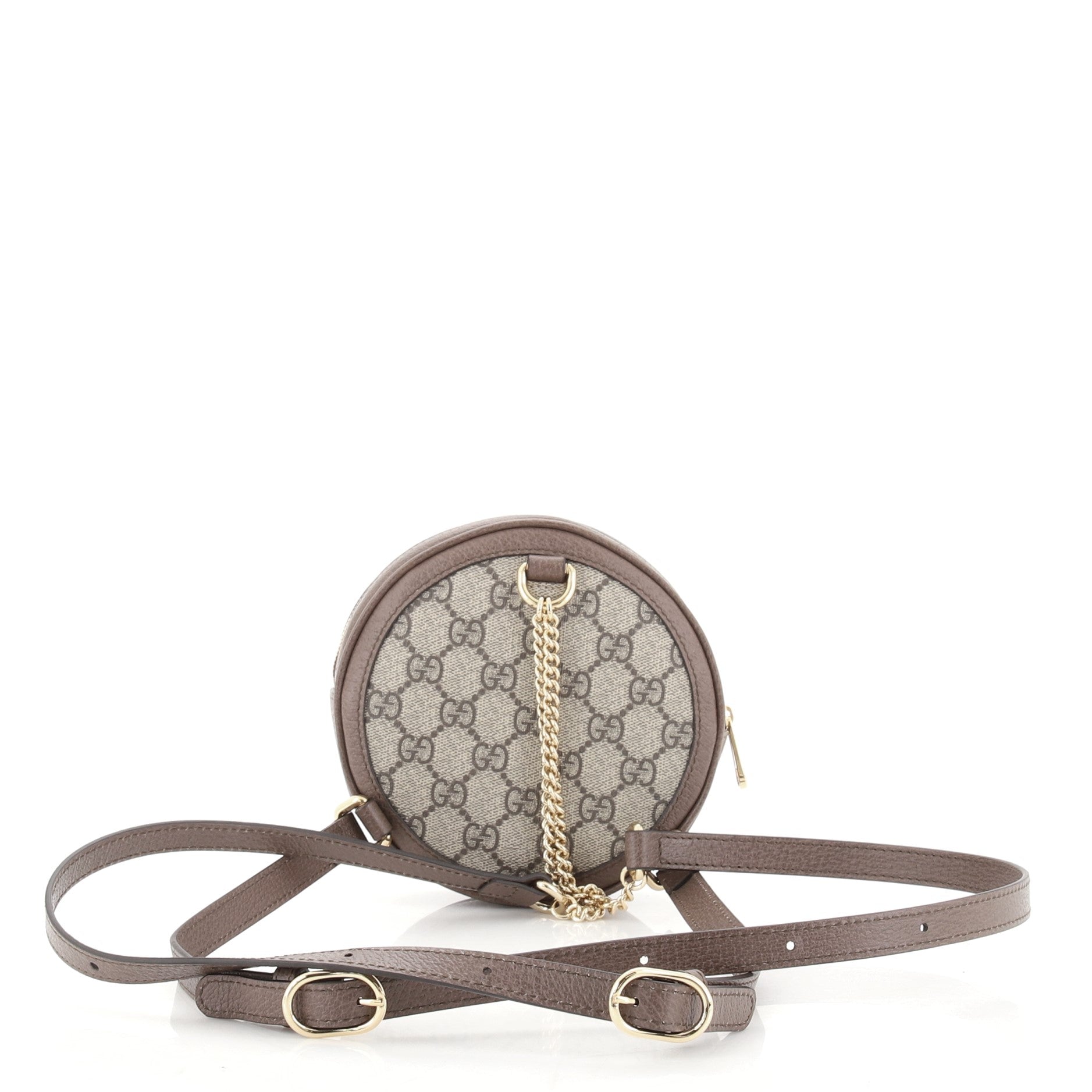 Ophidia Round Backpack GG Coated Canvas Mini