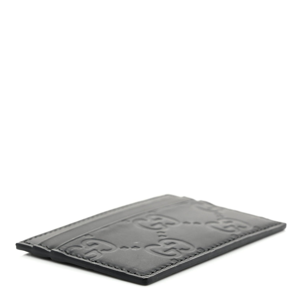 Rubber Effect GG Embossed  Holder Black