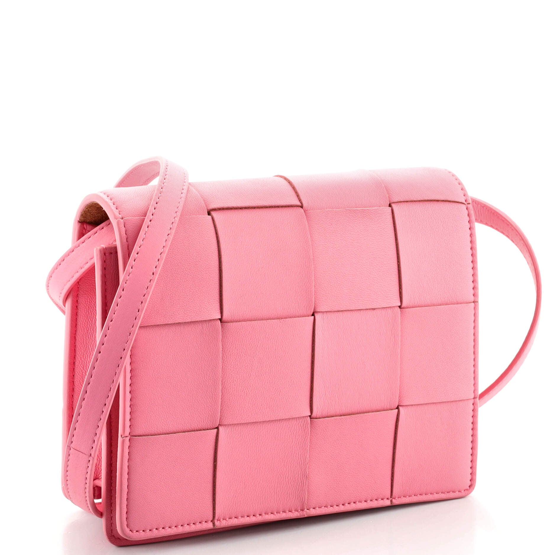 Cassette Crossbody Bag Maxi Intrecciato Leather Mini